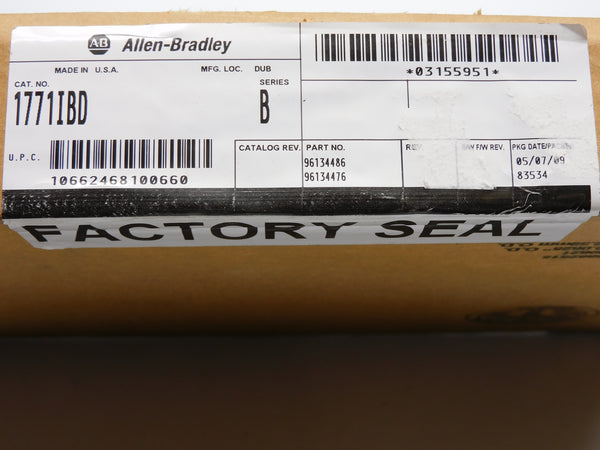 ALLEN BRADLEY 1771-IBD SER. B DATE: 2009 NSFS