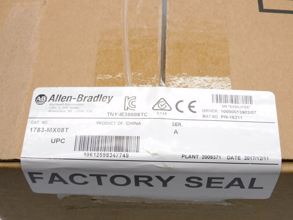 ALLEN BRADLEY 1783-MX08T SER. A DATE: 2017 NSFS