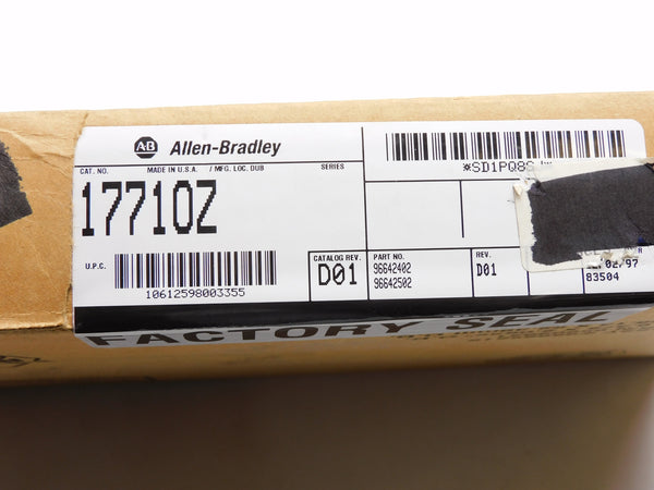 ALLEN BRADLEY 1771-OZ (AS PICTURED) DATE: 1997 NSFS