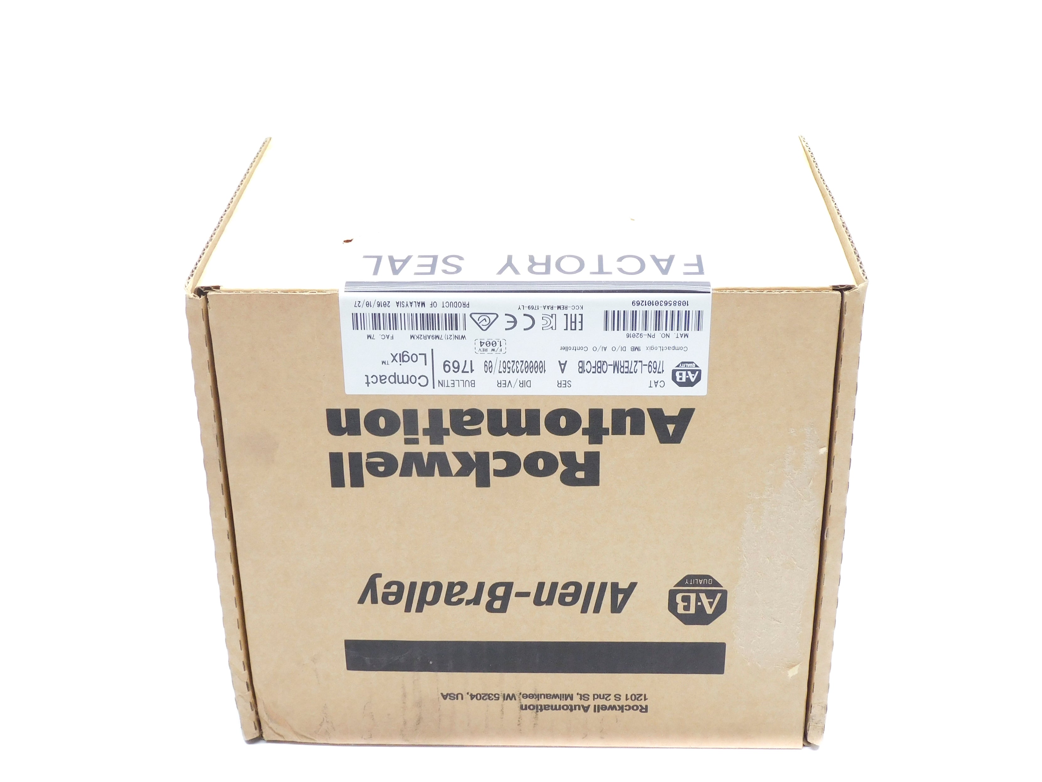 ALLEN BRADLEY 1769-L27ERM-QBFC1B SER. A F/W 1.004 DATE: 2016 NSFS