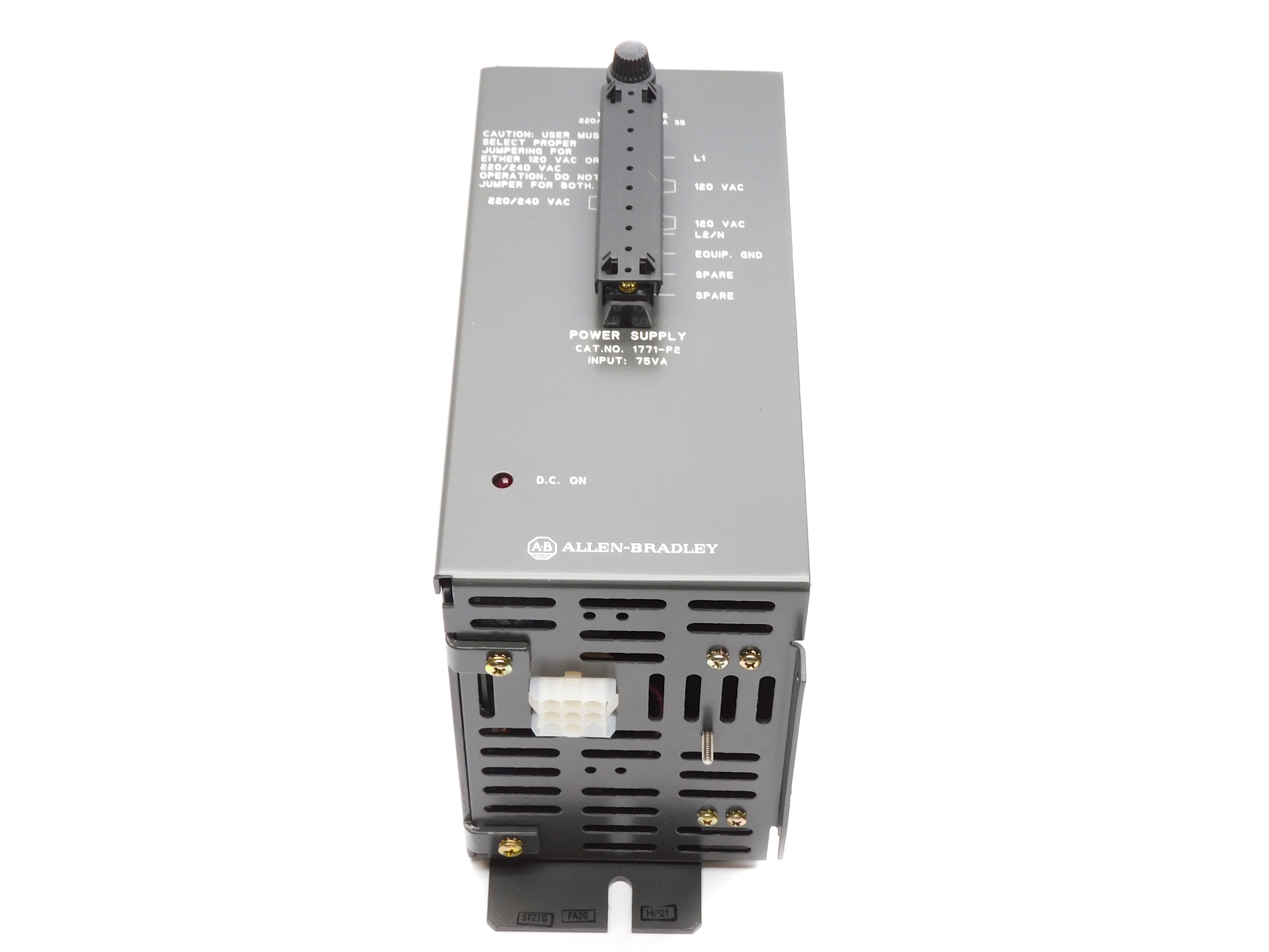 ALLEN BRADLEY 1771-P2 SER. A 120/220VAC 6.5A NSMP