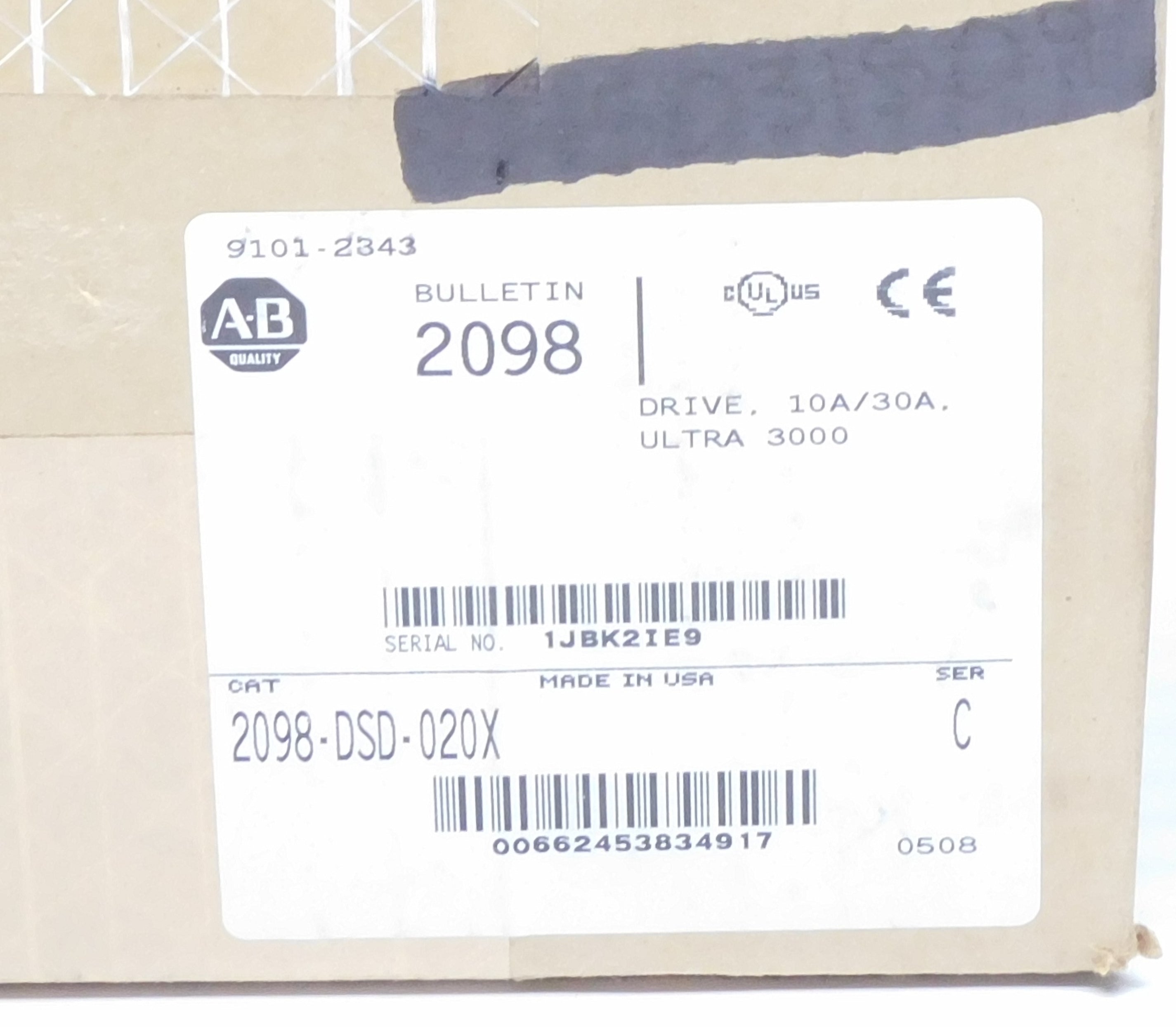 ALLEN BRADLEY 2098-DSD-020X SER. C F/W 1.52 NSMP