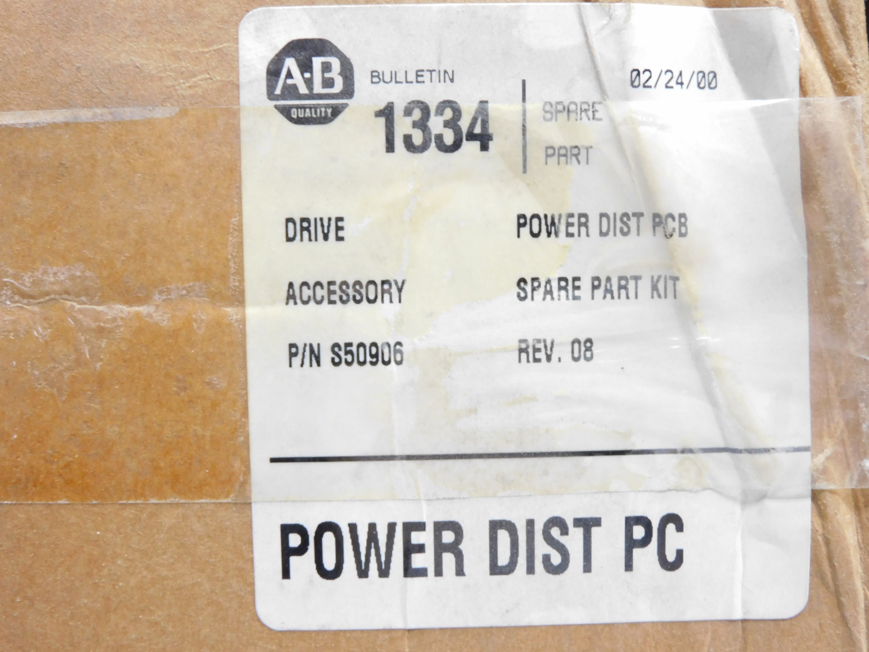 ALLEN BRADLEY S50906 REV. 08 NSMP