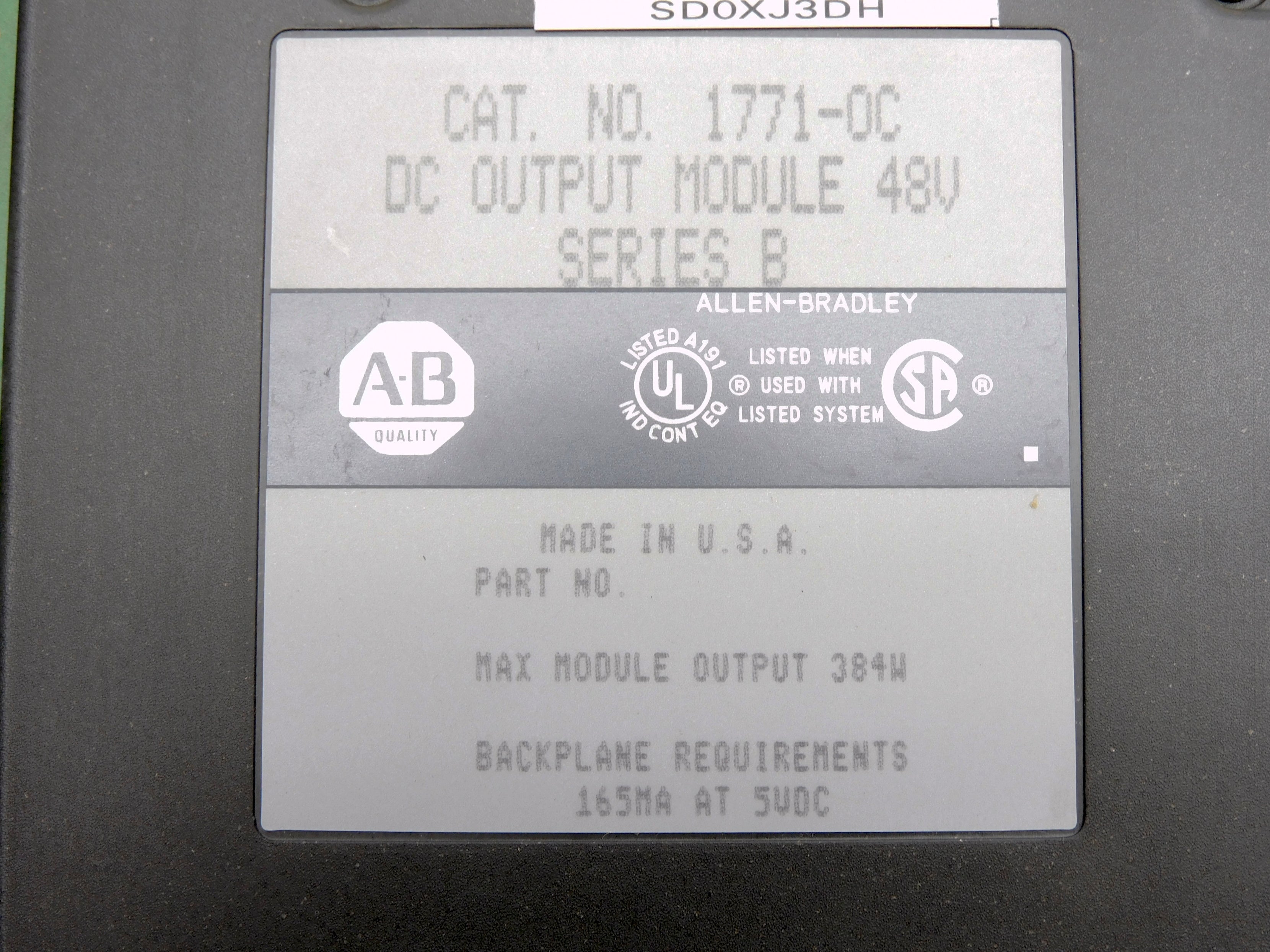 ALLEN BRADLEY 1771-OC SER. B UNMP