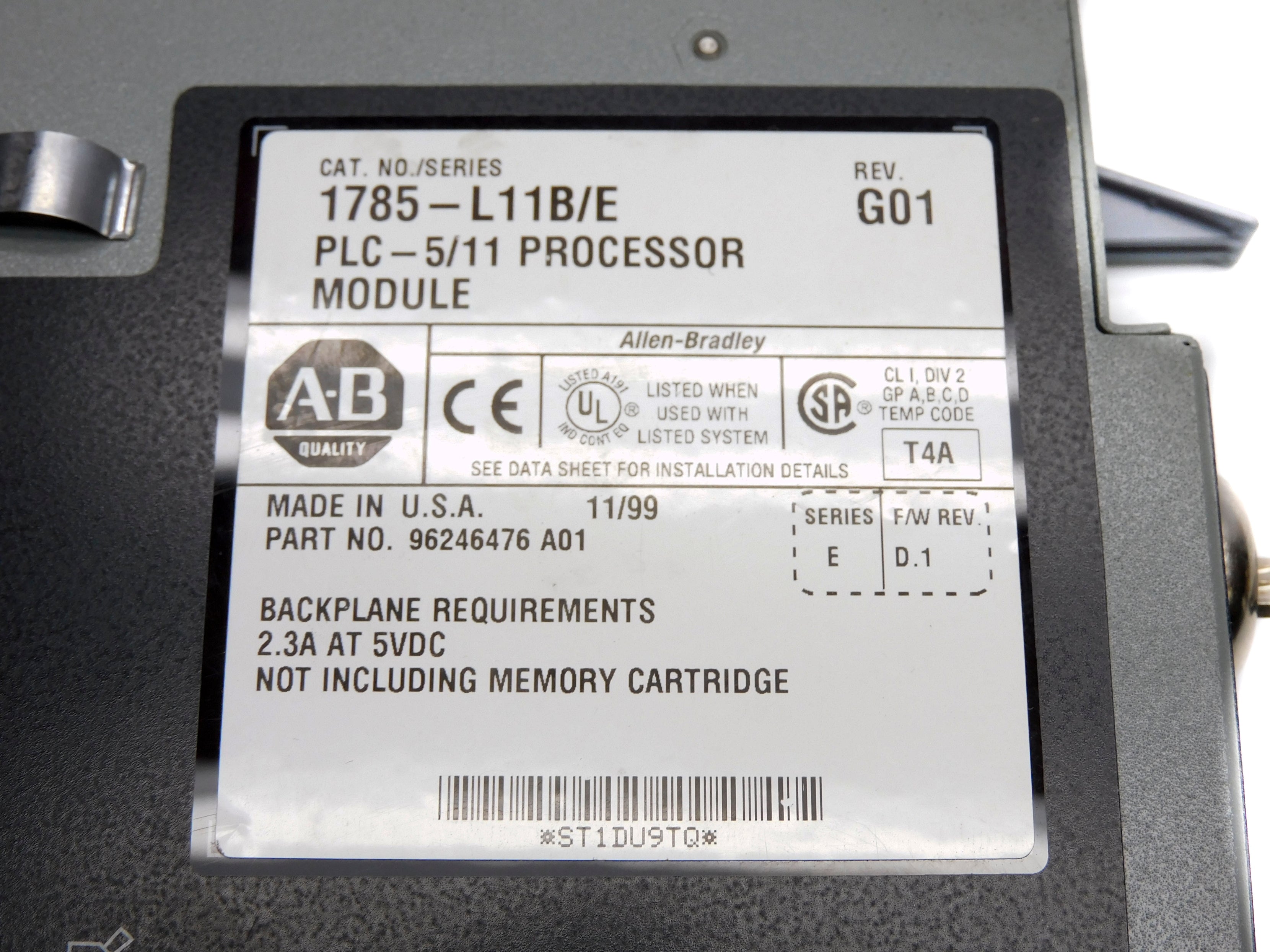 ALLEN BRADLEY 1785-L11B SER. E F/W D.1 UNMP
