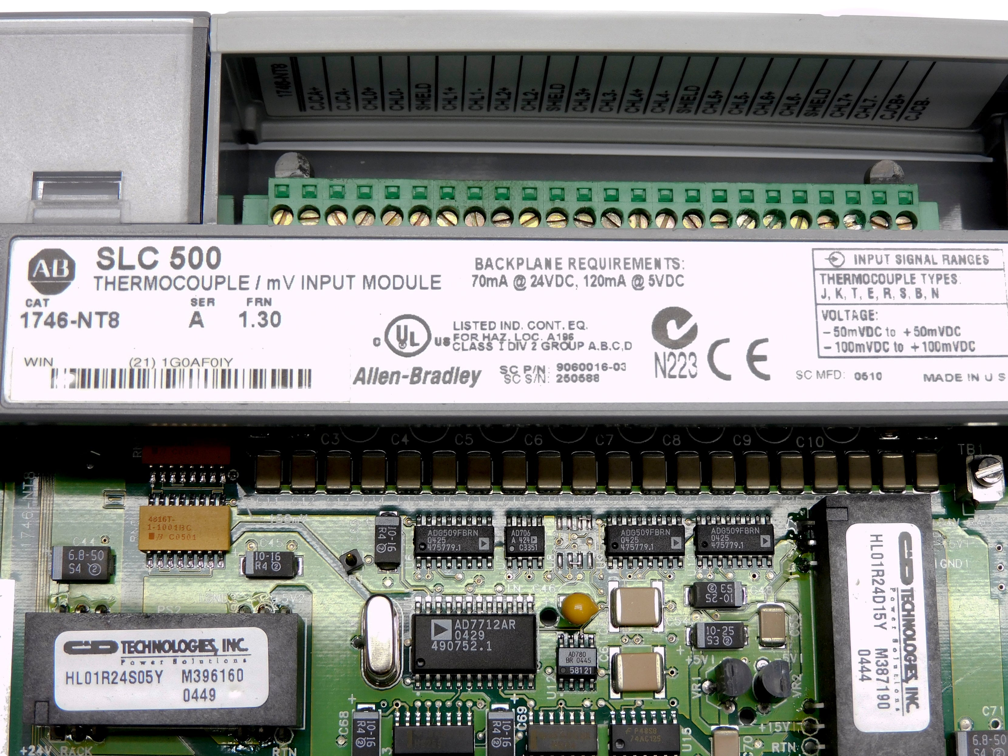 ALLEN BRADLEY 1746-NT8 SER. A F/W 1.30 UNMP