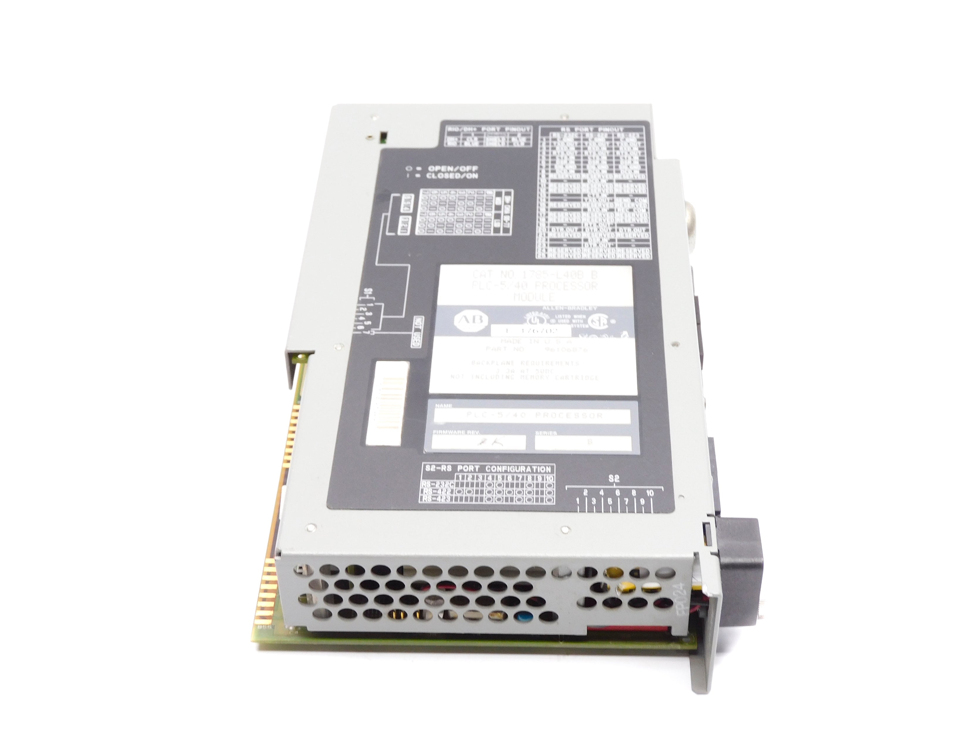 ALLEN BRADLEY 1785-L40B SER. B F/W 1K (NO KEY) REMAN
