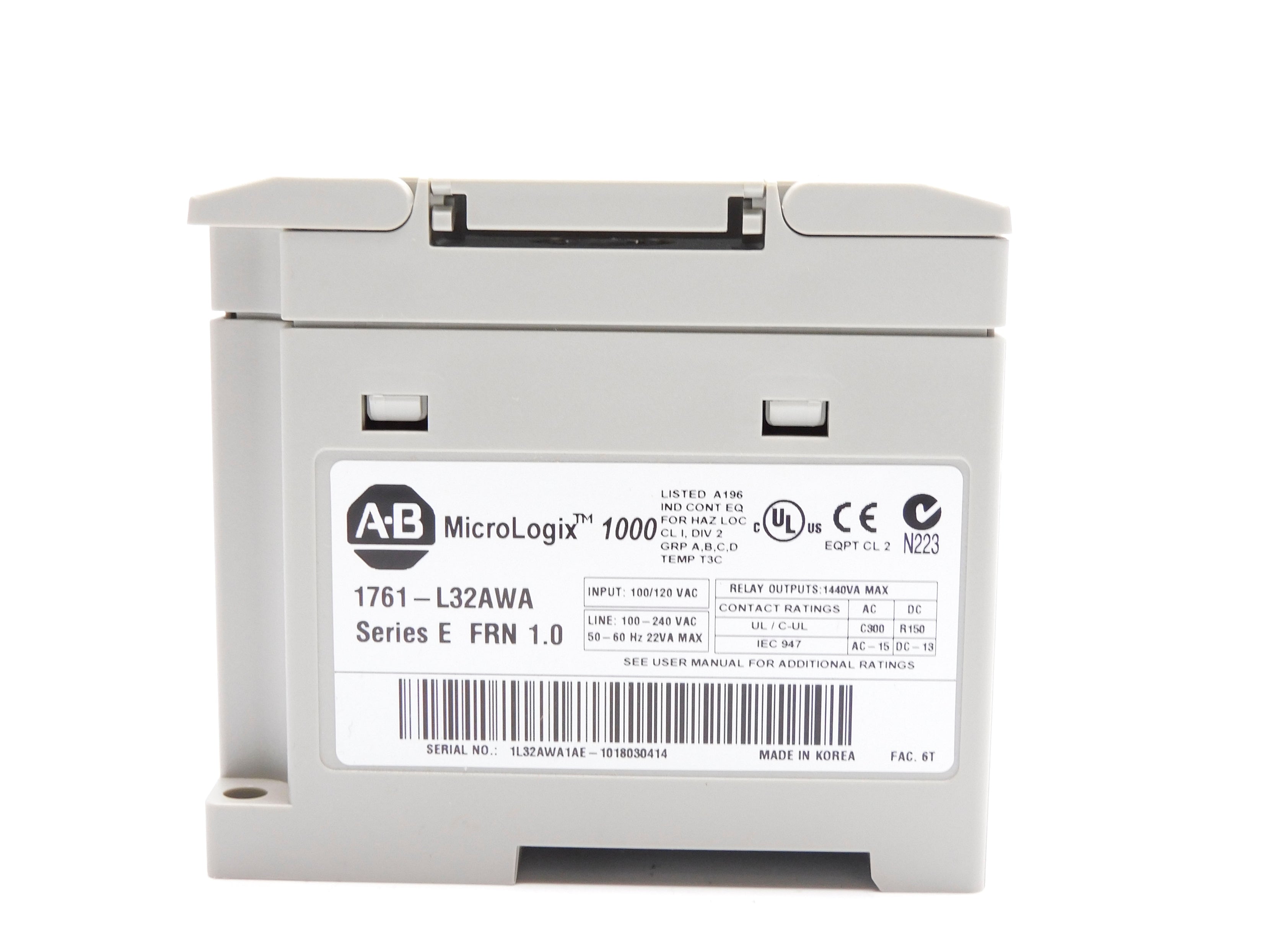 ALLEN BRADLEY 1761-L32AWA SER. E F/W 1.0 NSNP