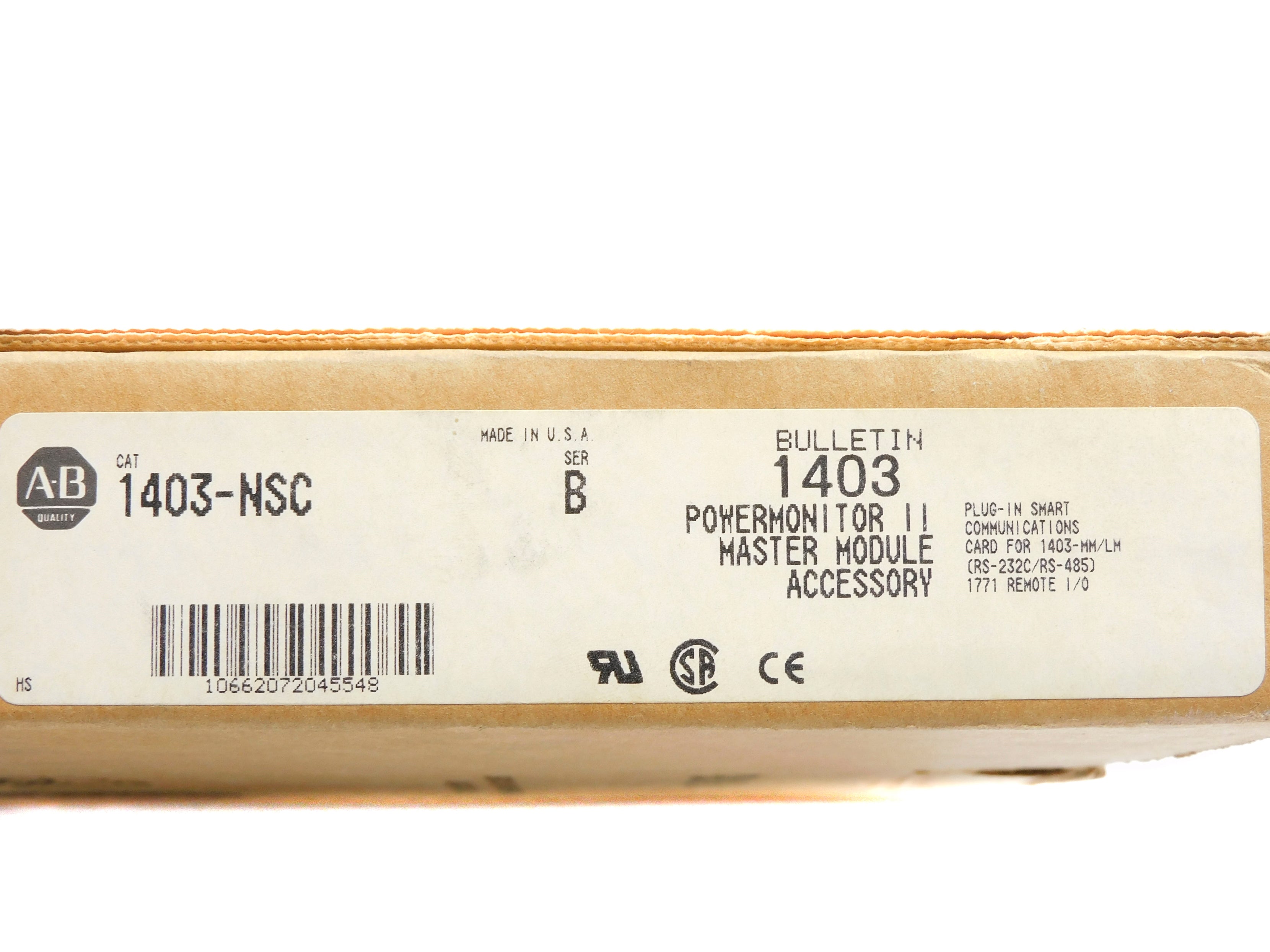 ALLEN BRADLEY 1403-NSC SER. B (BR/WH) NSMP