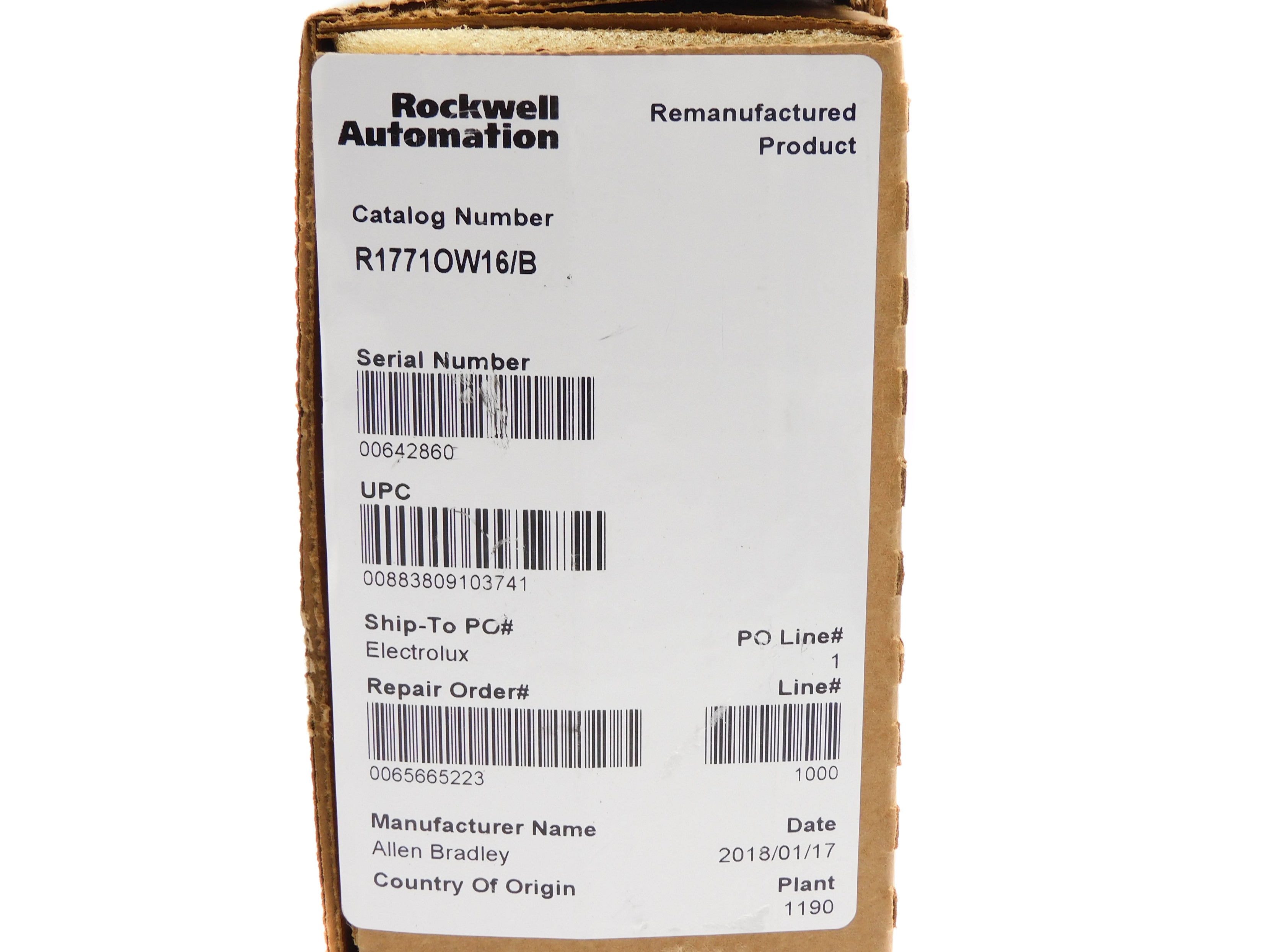 ALLEN BRADLEY 1771-OW16 SER. B REMAN