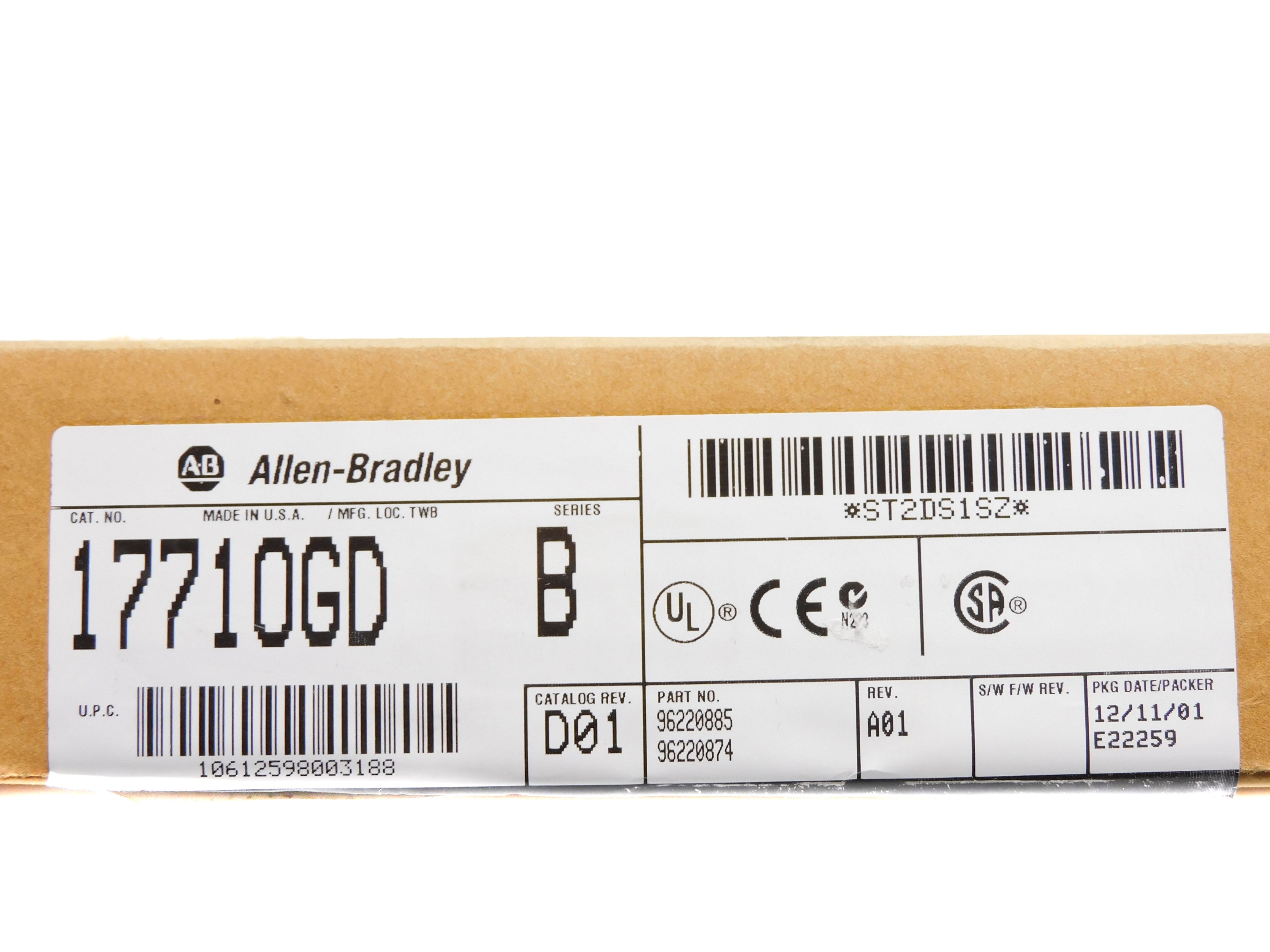 ALLEN BRADLEY 1771-OGD SER. B NSMP
