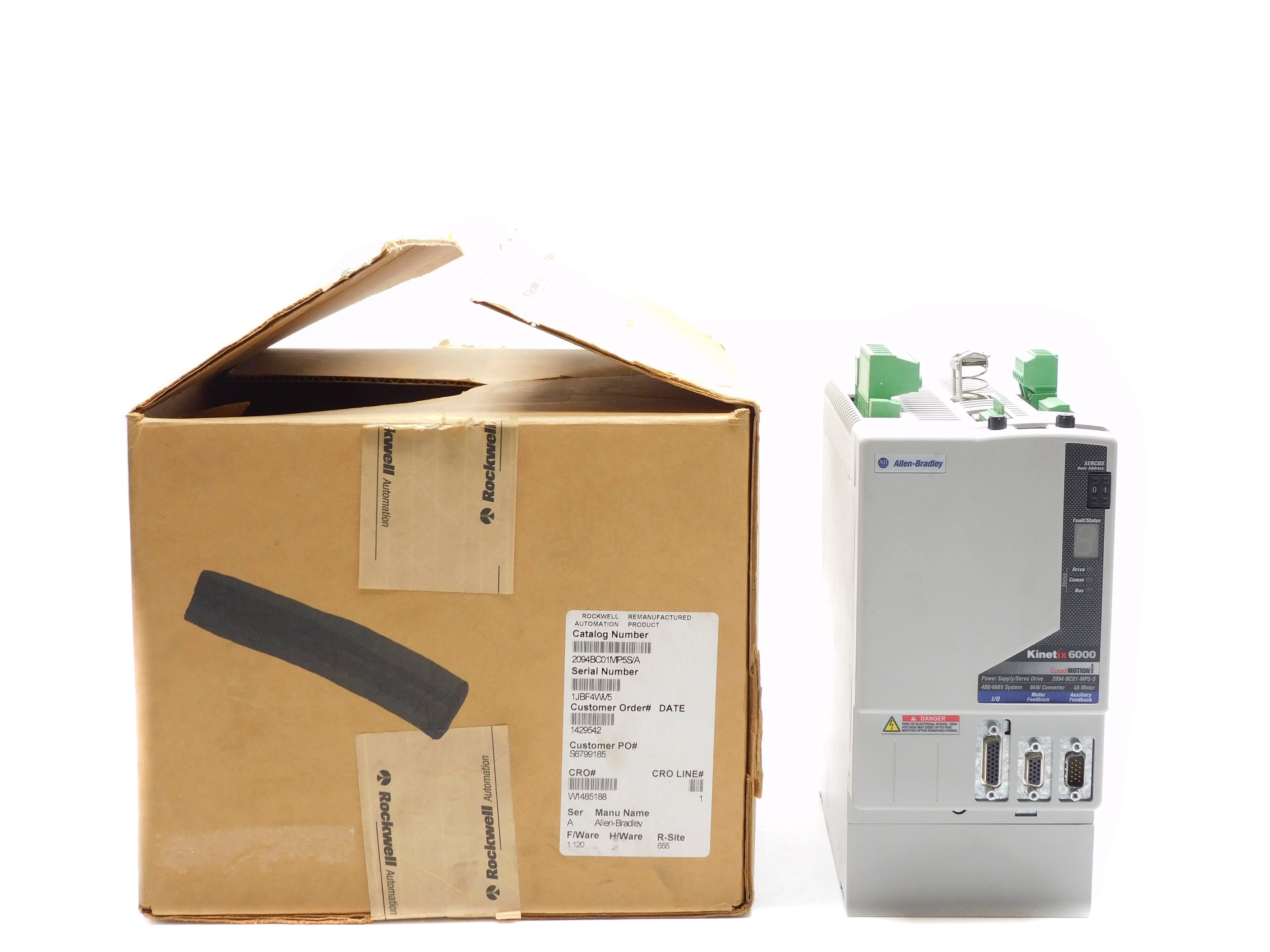 ALLEN BRADLEY 2094-BC01-MP5-S SER. A F/W V1.120 REMAN