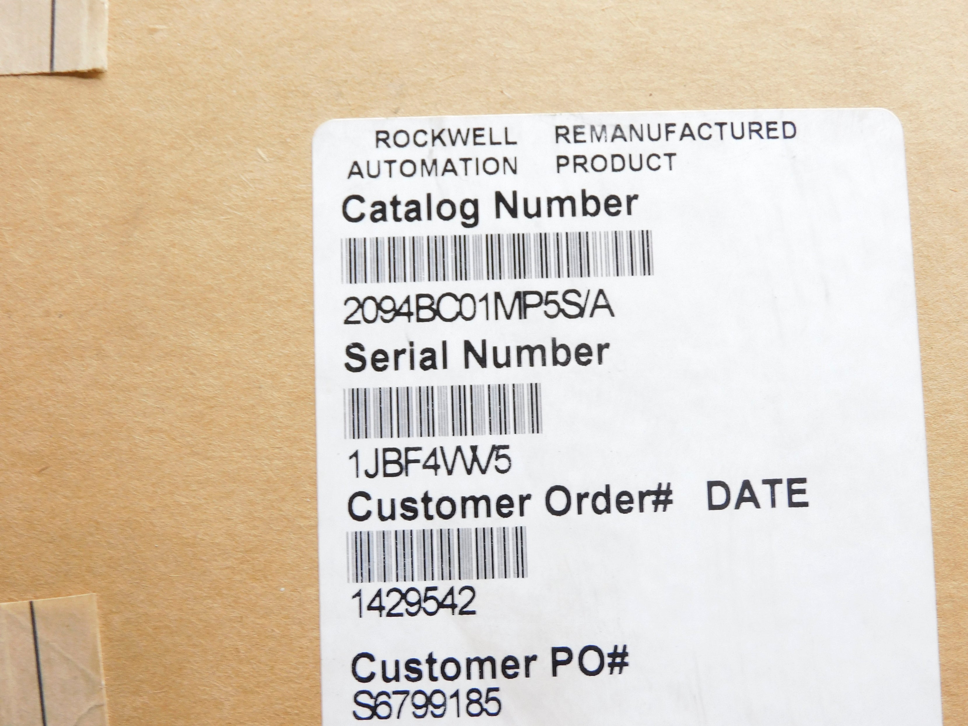 ALLEN BRADLEY 2094-BC01-MP5-S SER. A F/W V1.120 REMAN