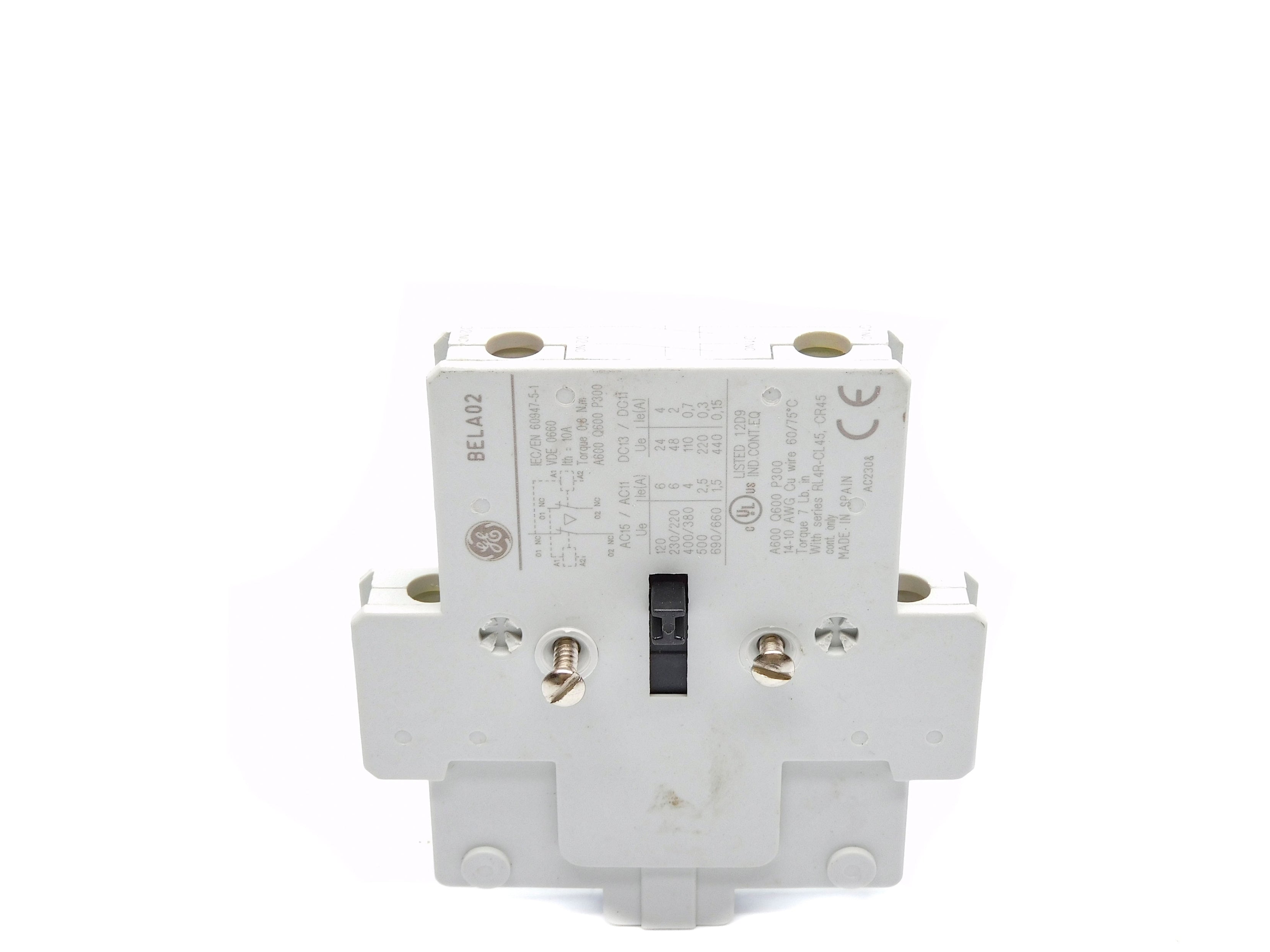 GENERAL ELECTRIC BELA02 UNMP