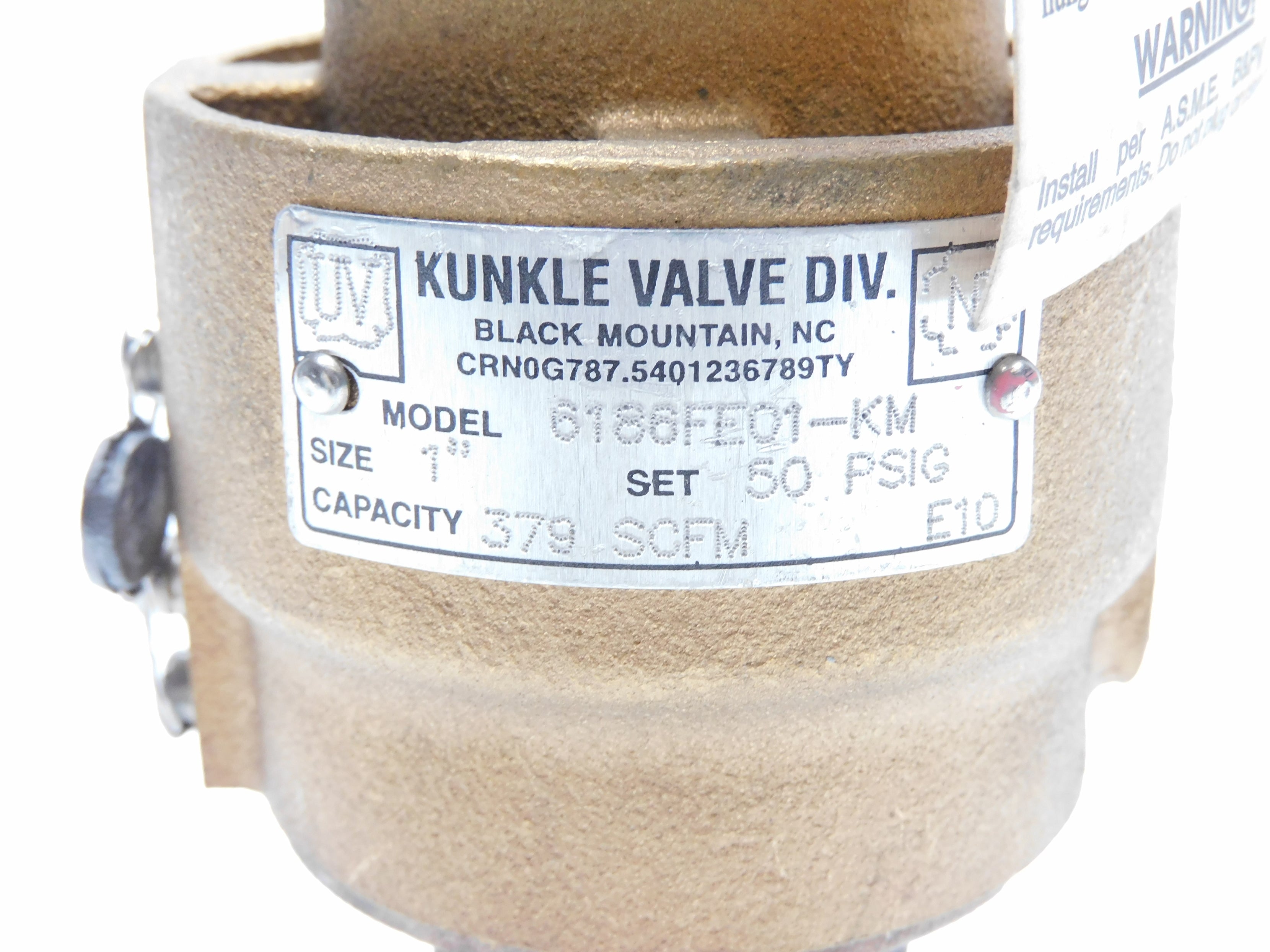 KUNKLE 6186FE01-KM 50PSIG NSNP