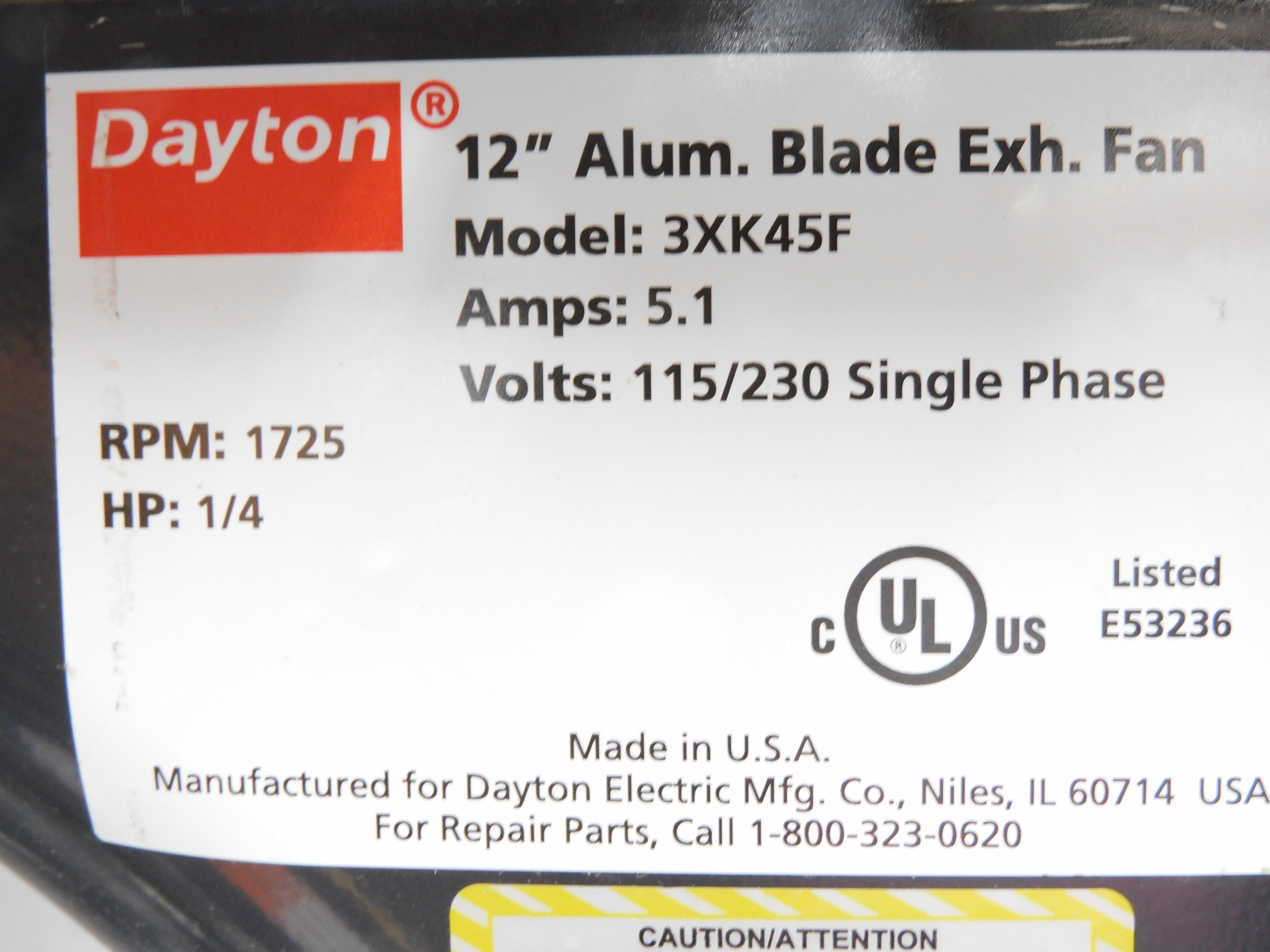 DAYTON 994224G 3XK45F NSNP