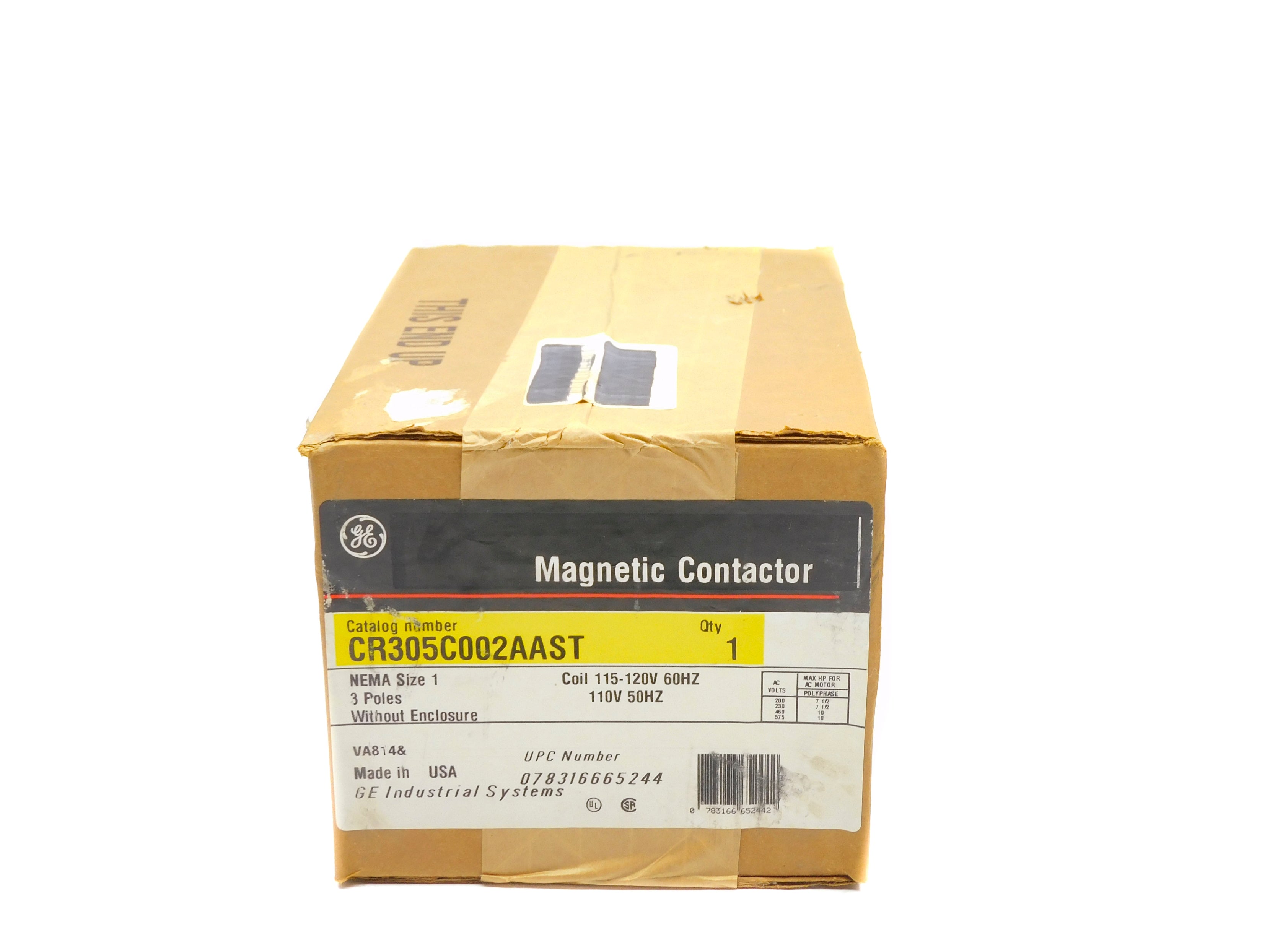 GENERAL ELECTRIC CR305C002AAST 115-120V 110V NSFS