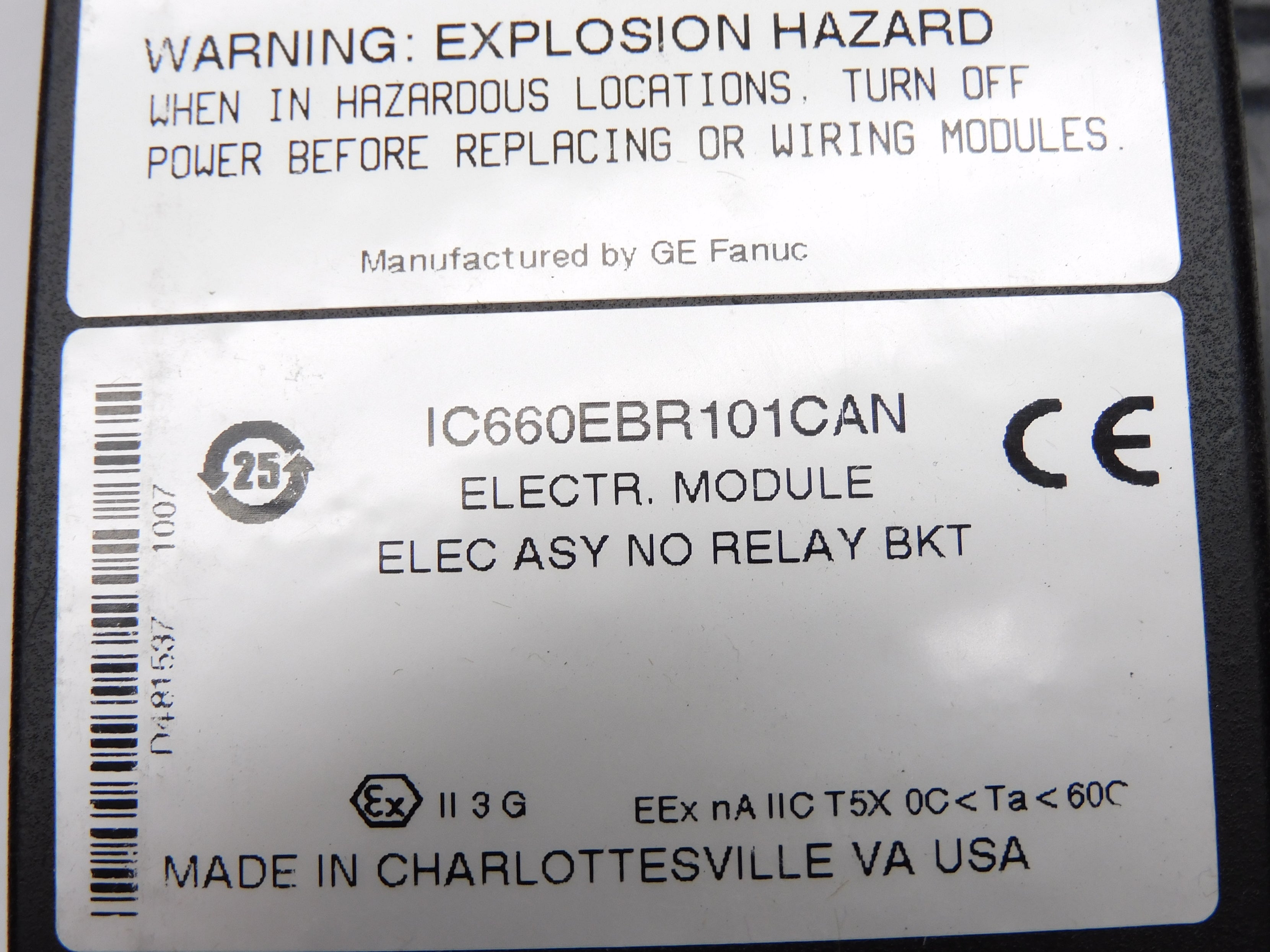 GE FANUC IC660BBR101CAP NSMP
