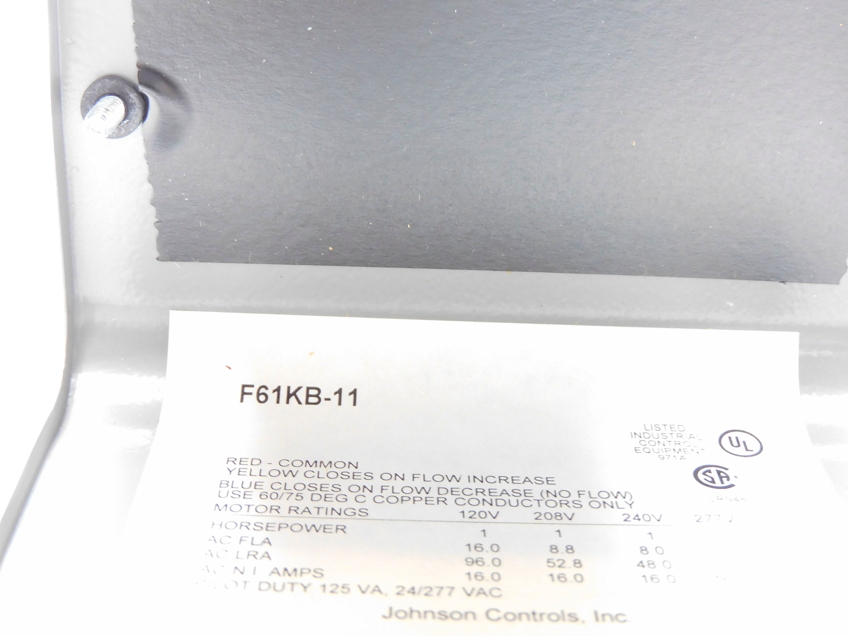 JOHNSON CONTROLS F61KB-11C NSMP