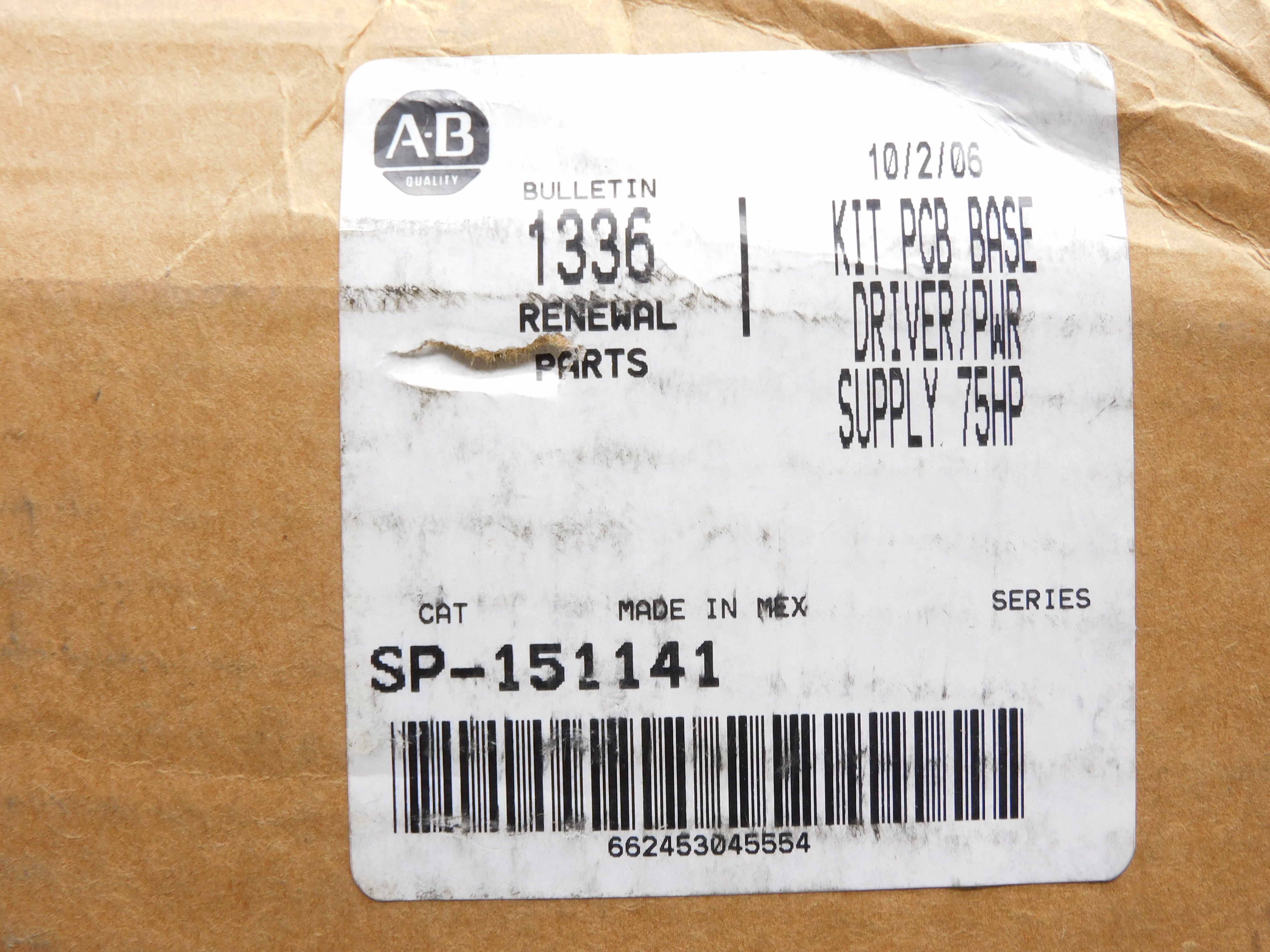 ALLEN BRADLEY SP-151141 NSMP