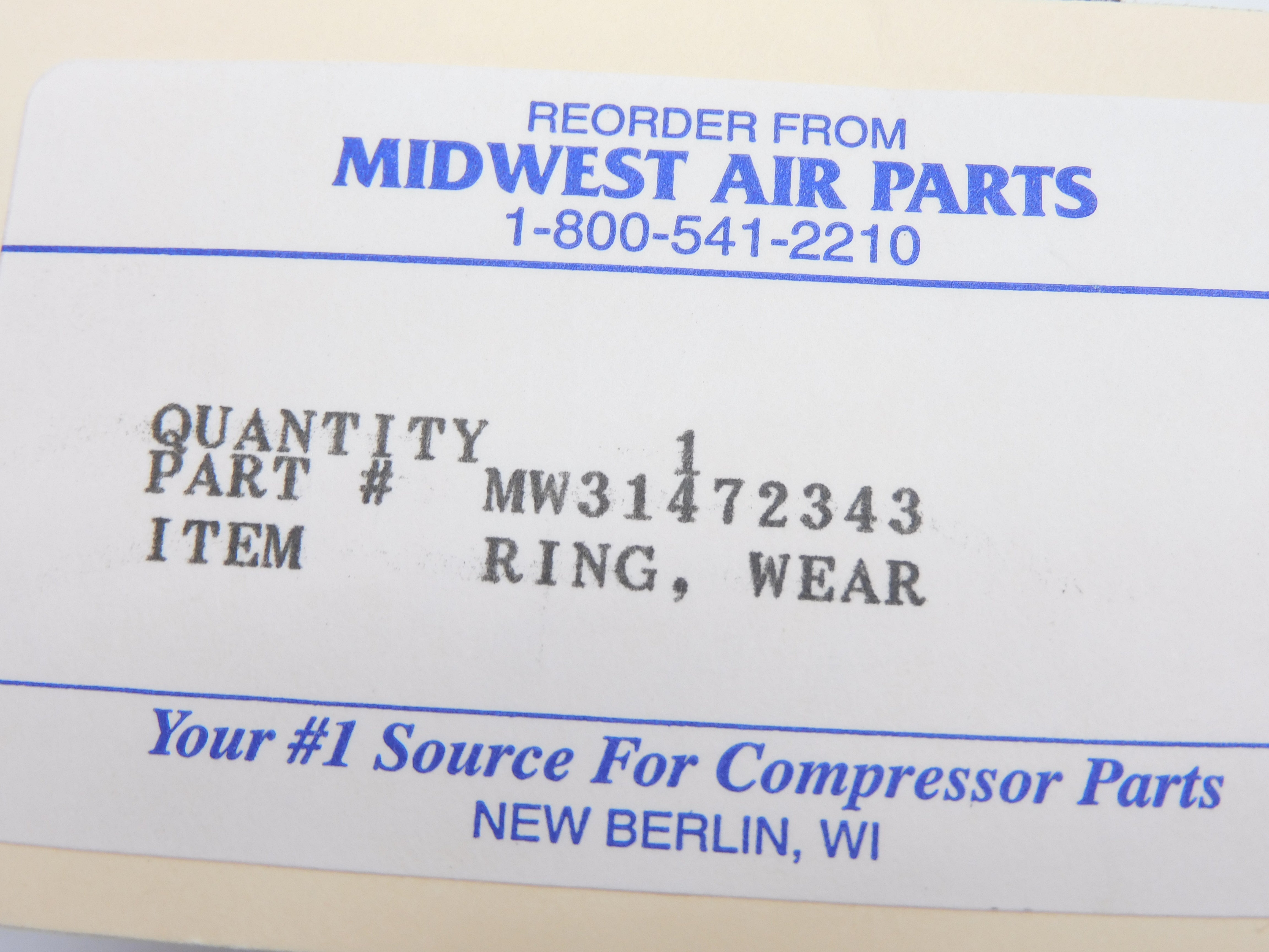 MIDWEST AIR MW31472343 NSNP