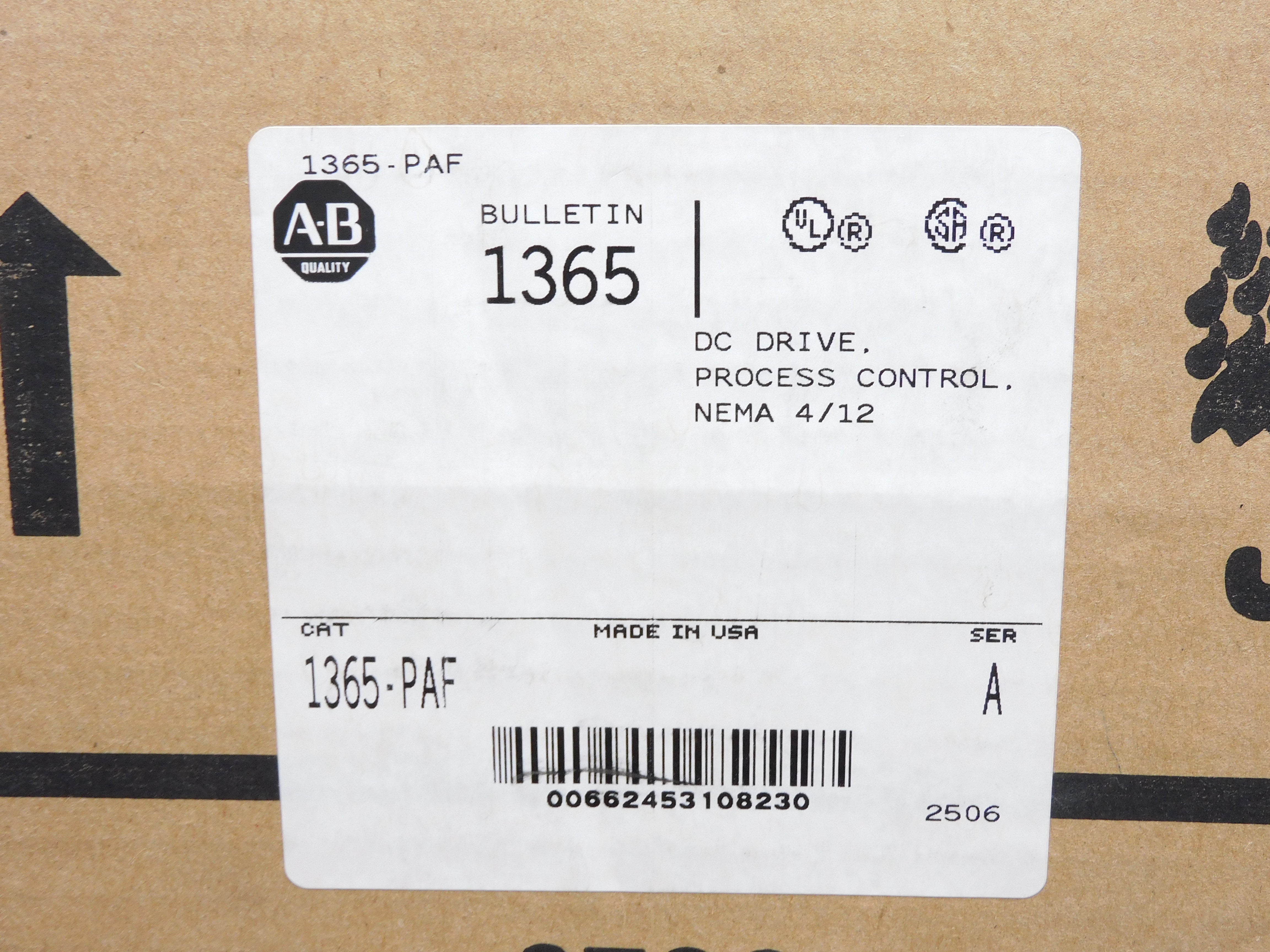 ALLEN BRADLEY 1365-PAF SER. A (BR/WH) NSMP