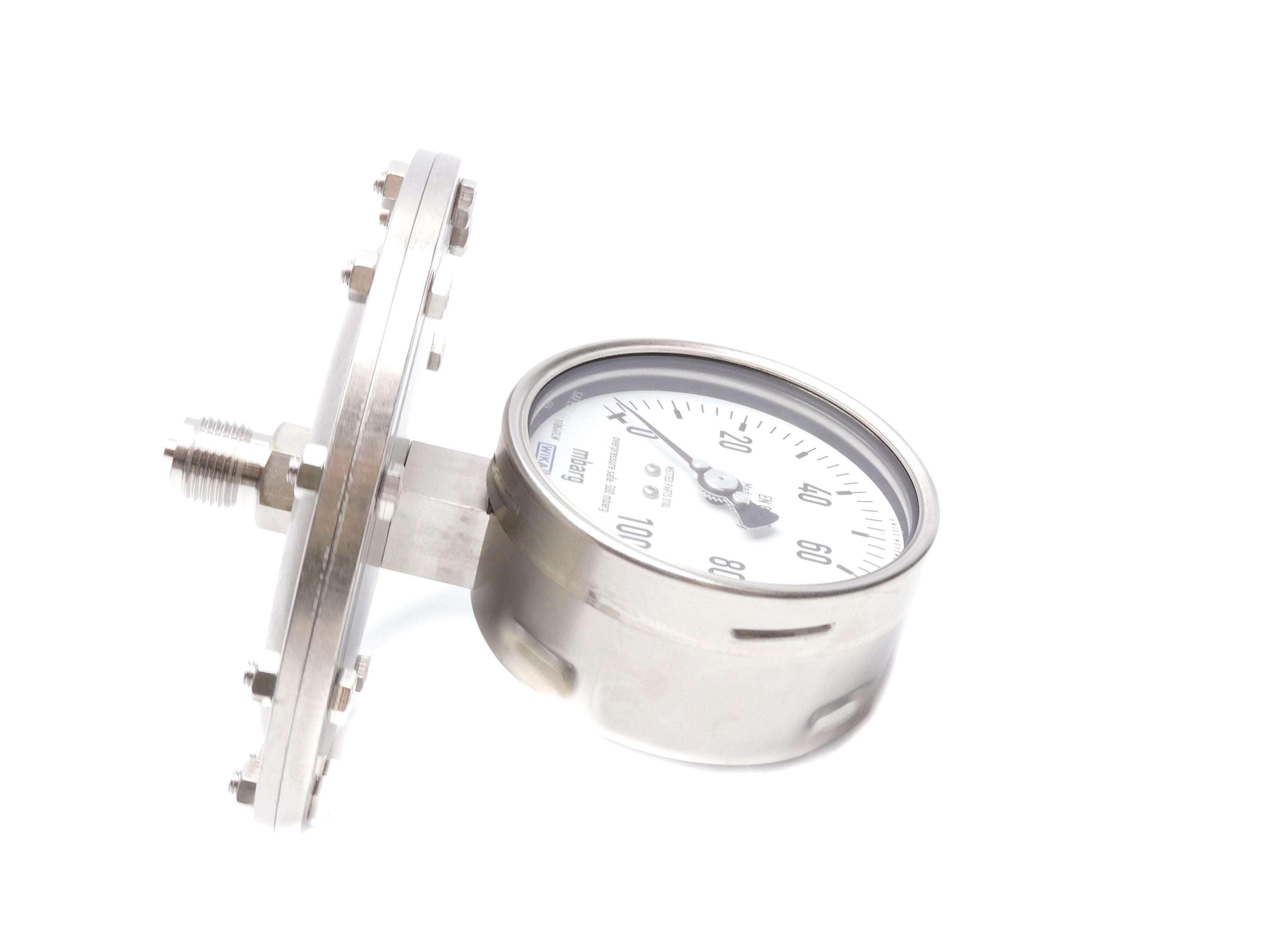 WIKA EN837-1 Cl.1.6 0-100mbarg NSNP