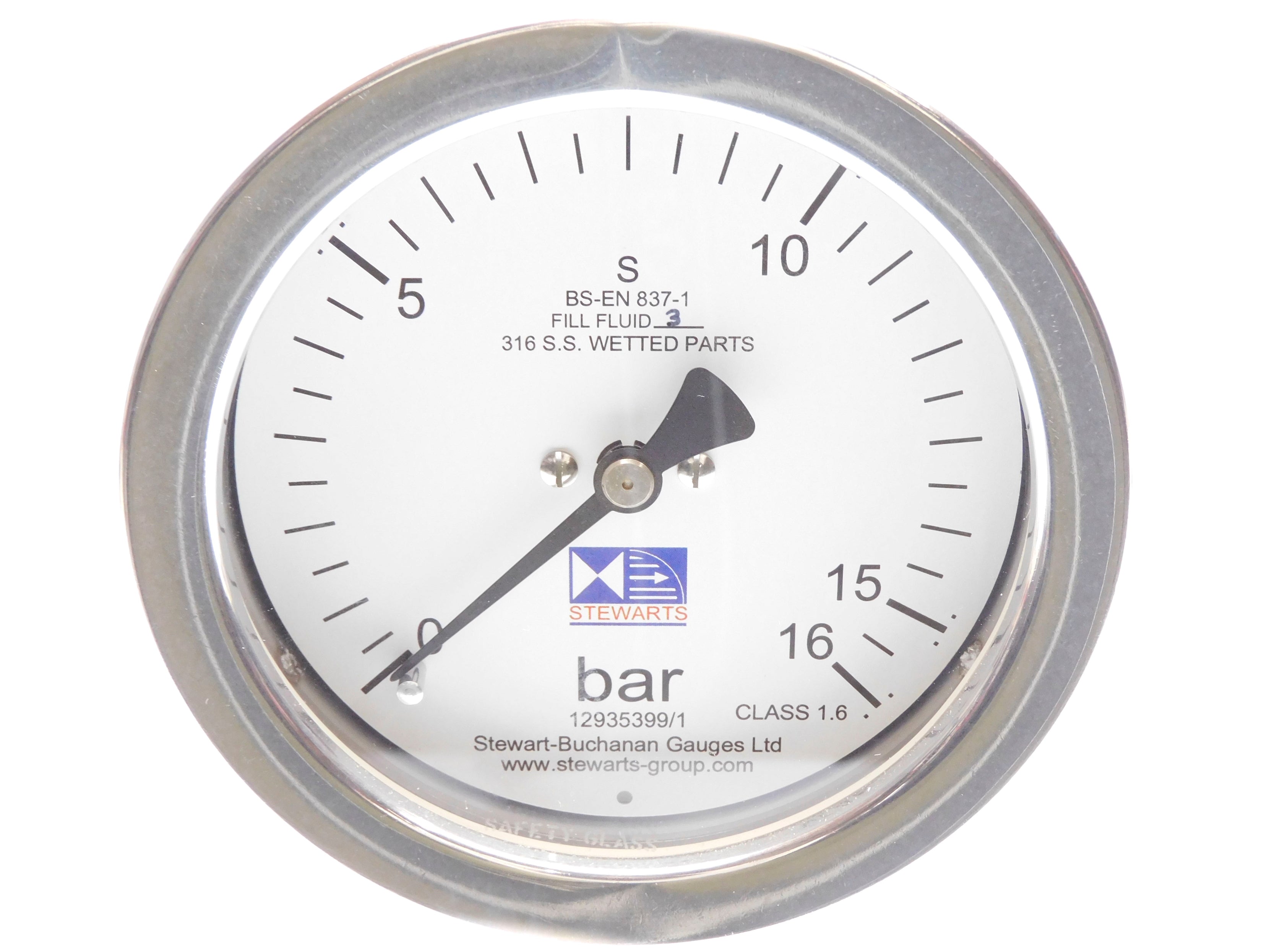 STEWARTS BS-EN837-1 0-16bar NSNP