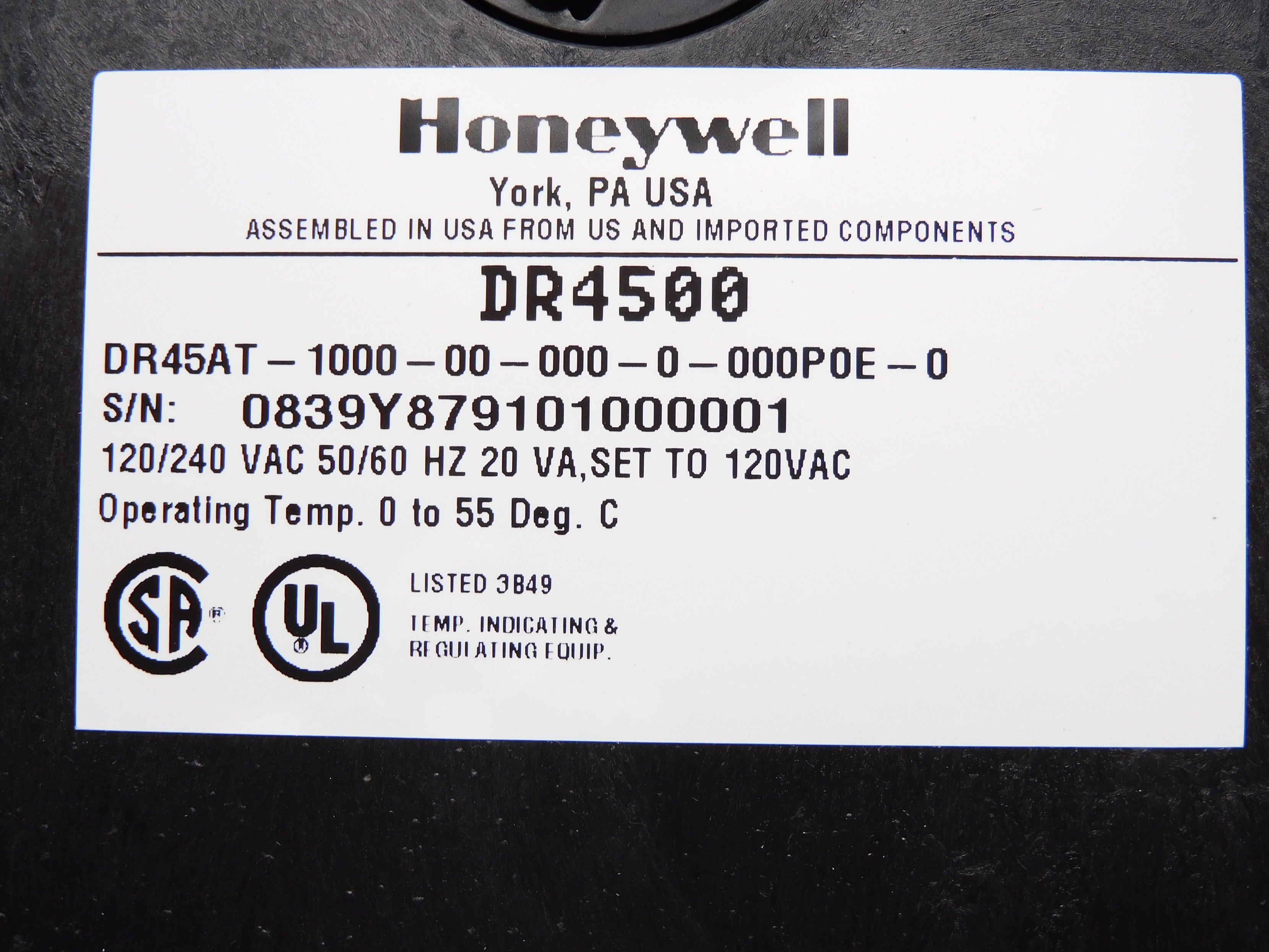 HONEYWELL DR45AT-1000-00-000-0-000P0E-0 NSNP