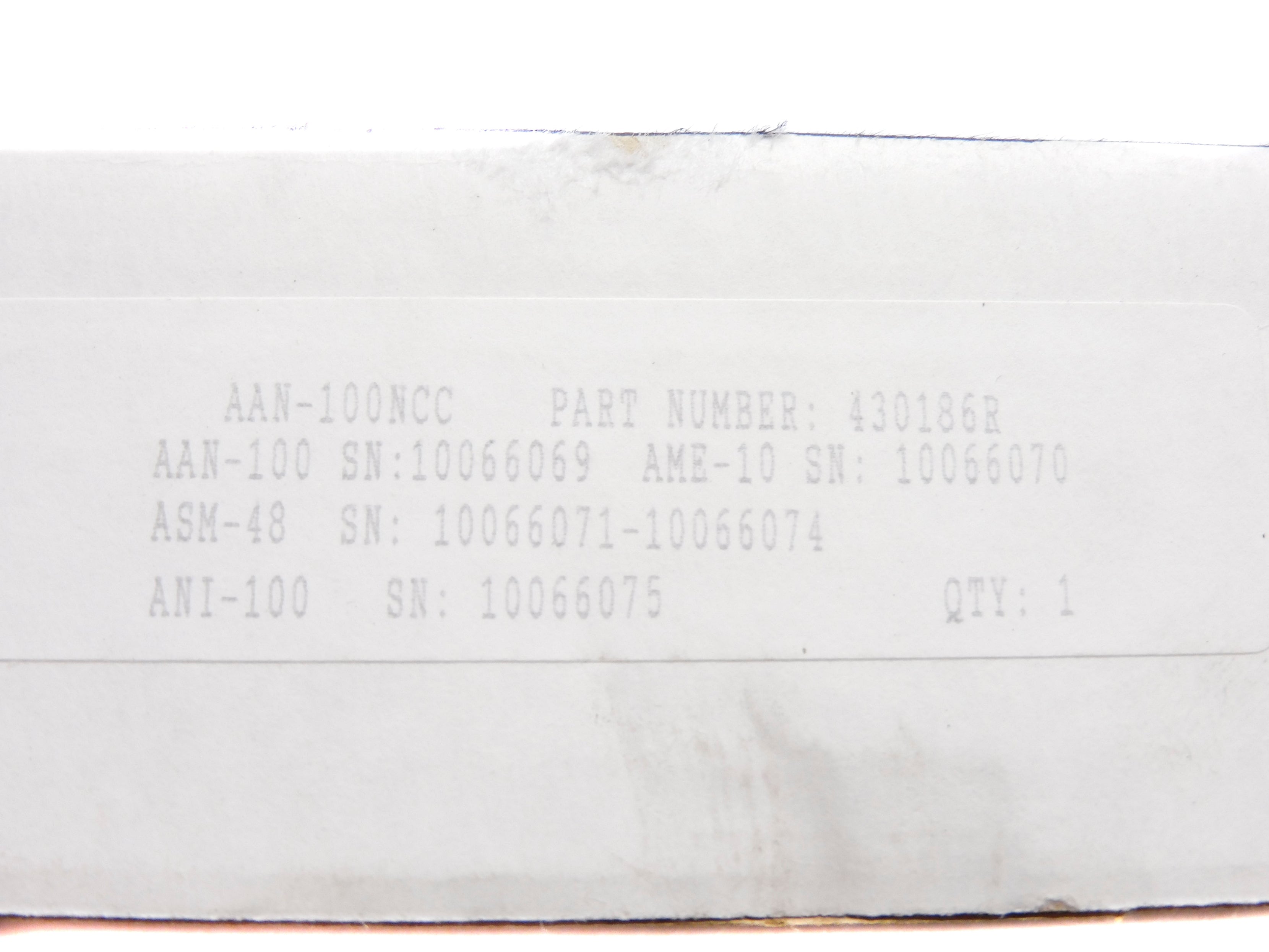 APOLLO SECURITY 430186R AAN-100NCC REV. E NSMP