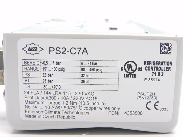 ALCO CONTROLS PS2-C7A NSMP