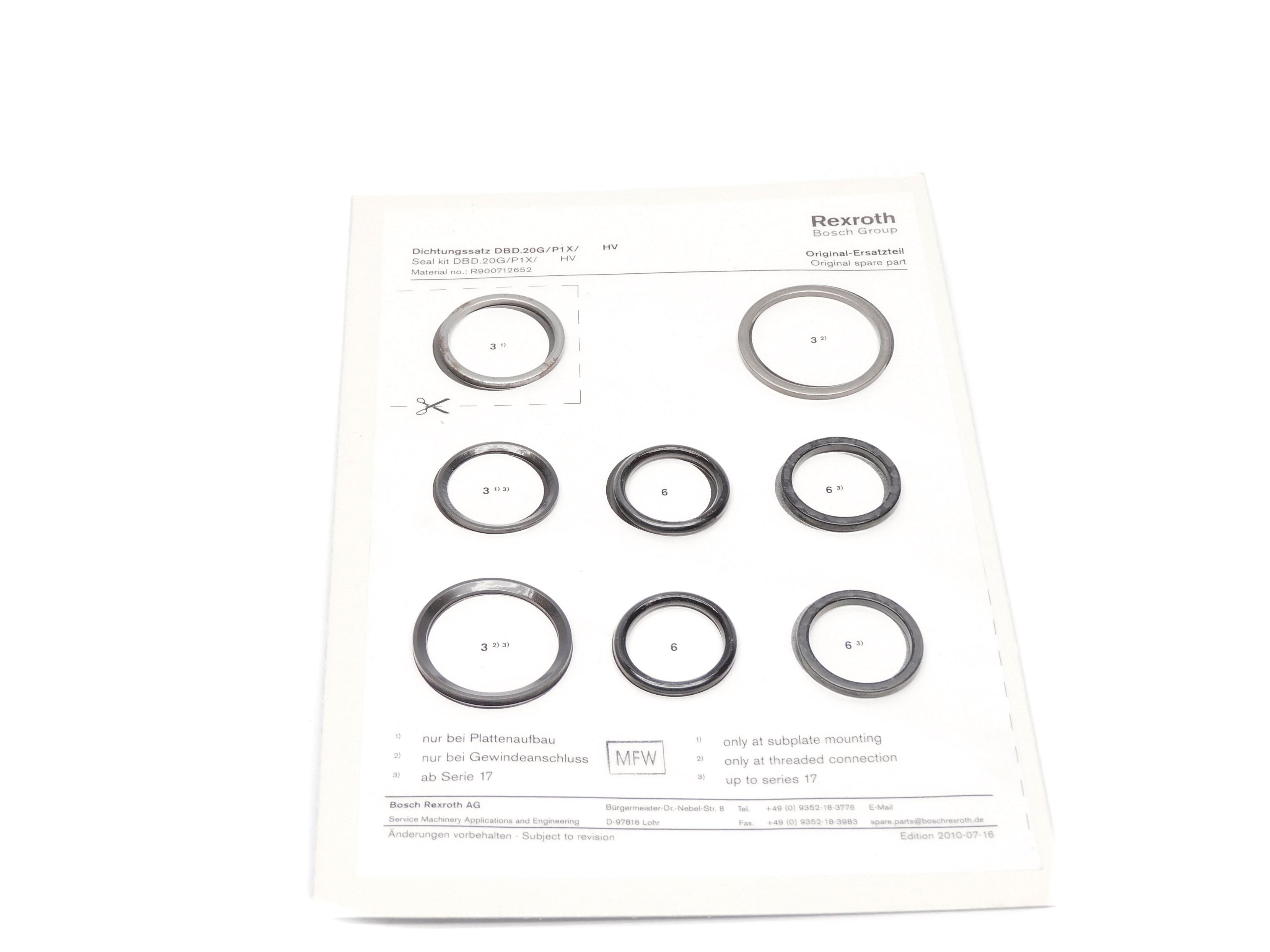 REXROTH R900712652 NSMP