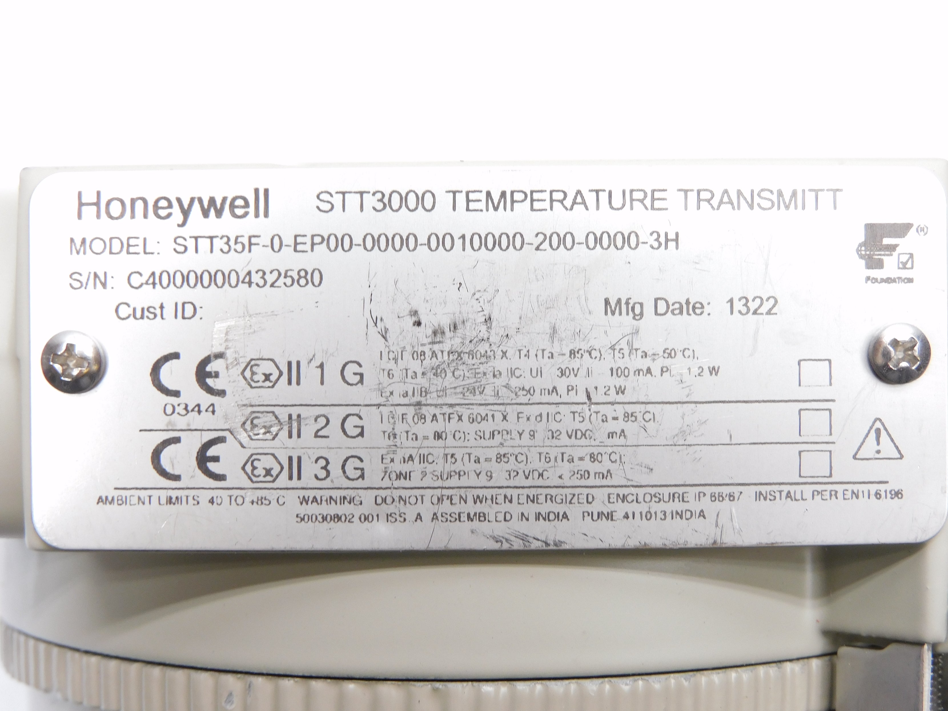 HONEYWELL STT35F-0-EP00-0000-0010000-200-0000-3H NSNP