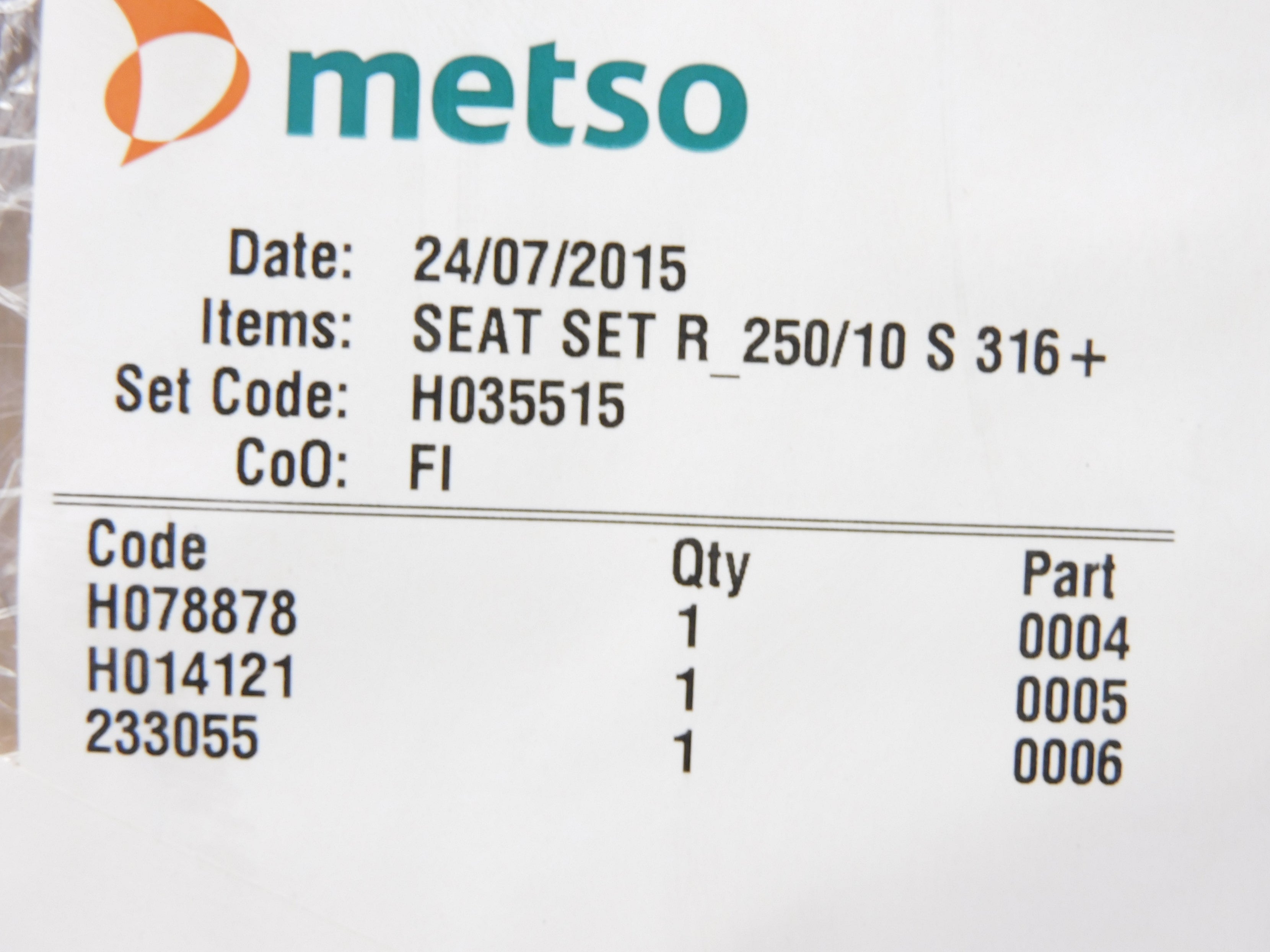 METSO H035515 NSMP