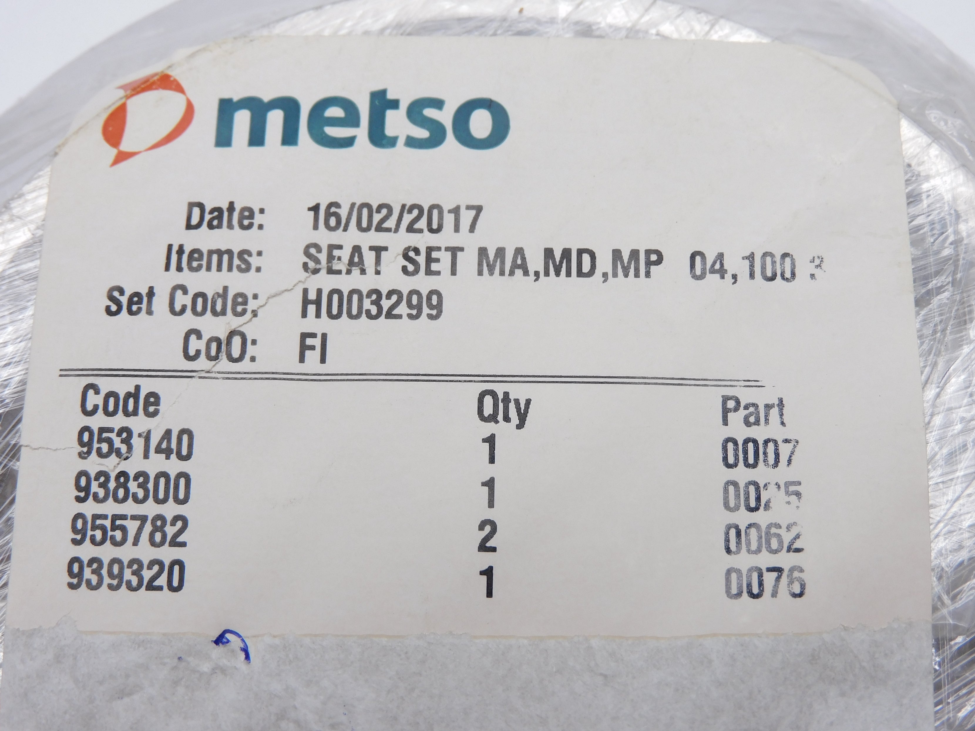 METSO H003299 NSNP