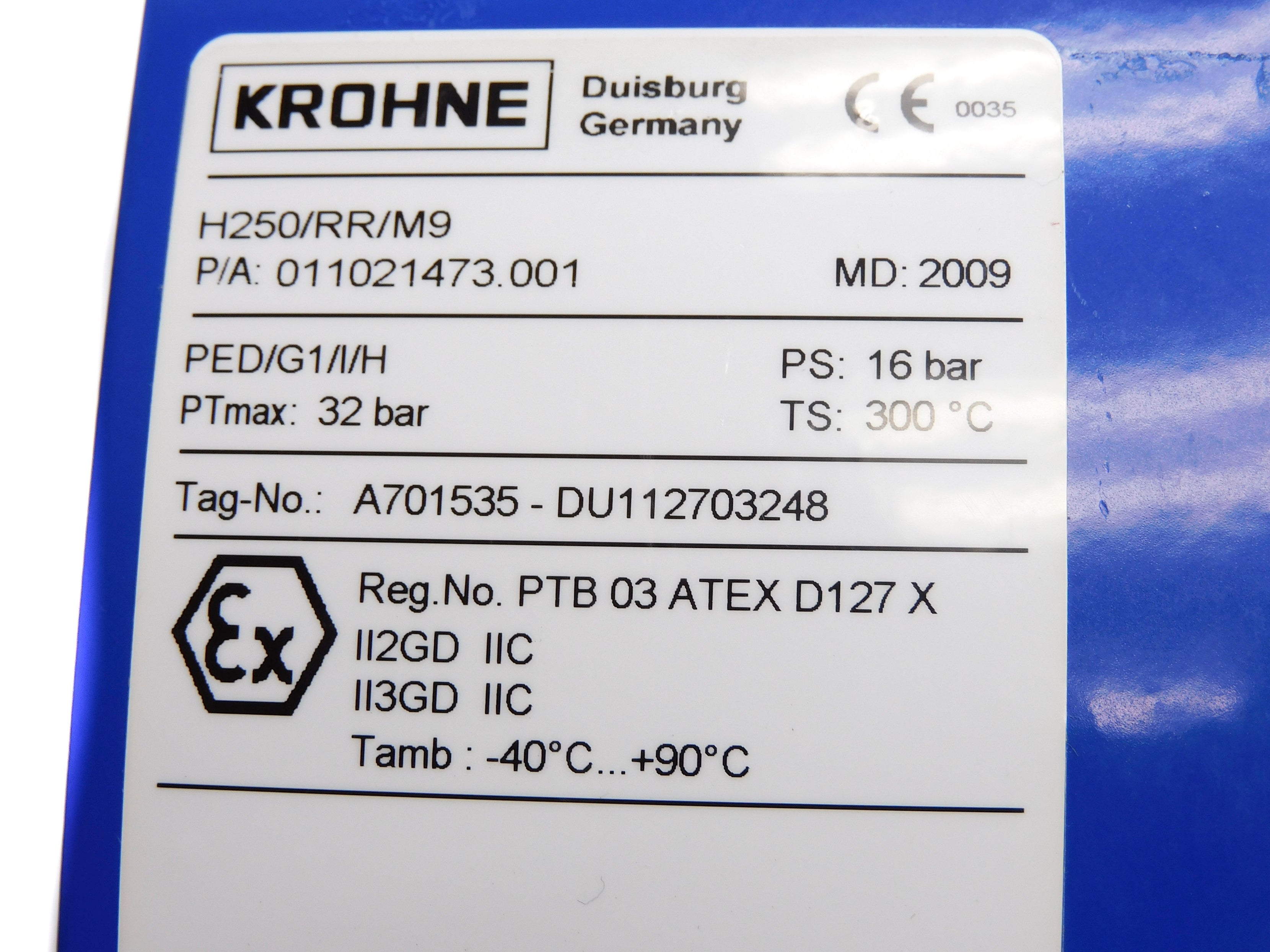 KROHNE H250/RR/M9 NSNP