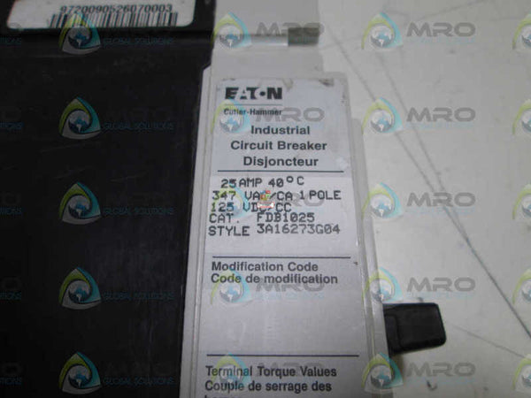 EATON CIRCUIT BREAKER FDB1025  NSNP