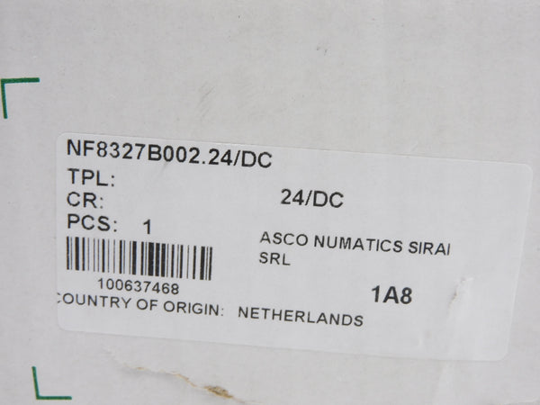 ASCO NF8327B002.24/DC 24VDC NSMP