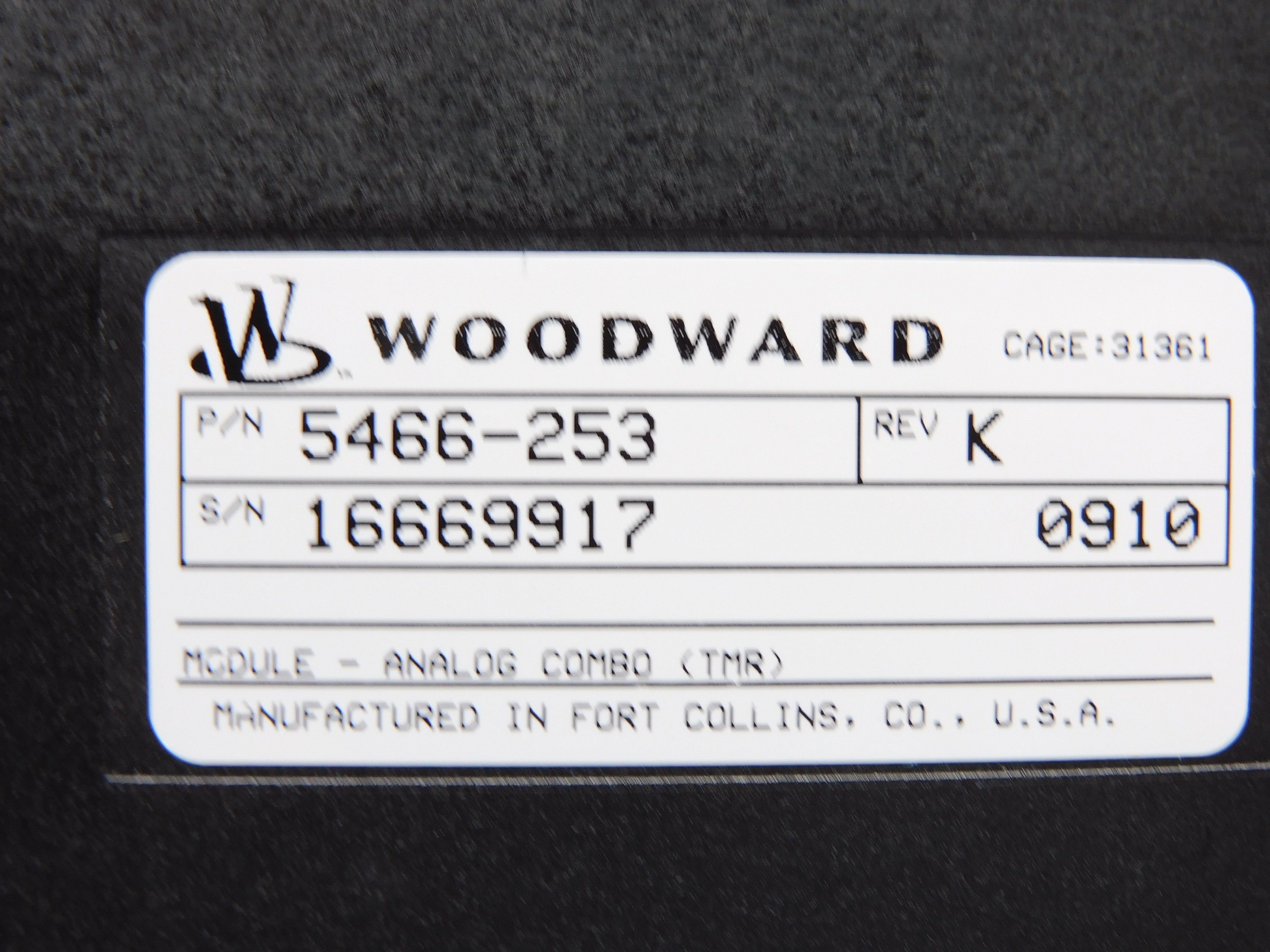WOODWARD 5466-253 NSMP