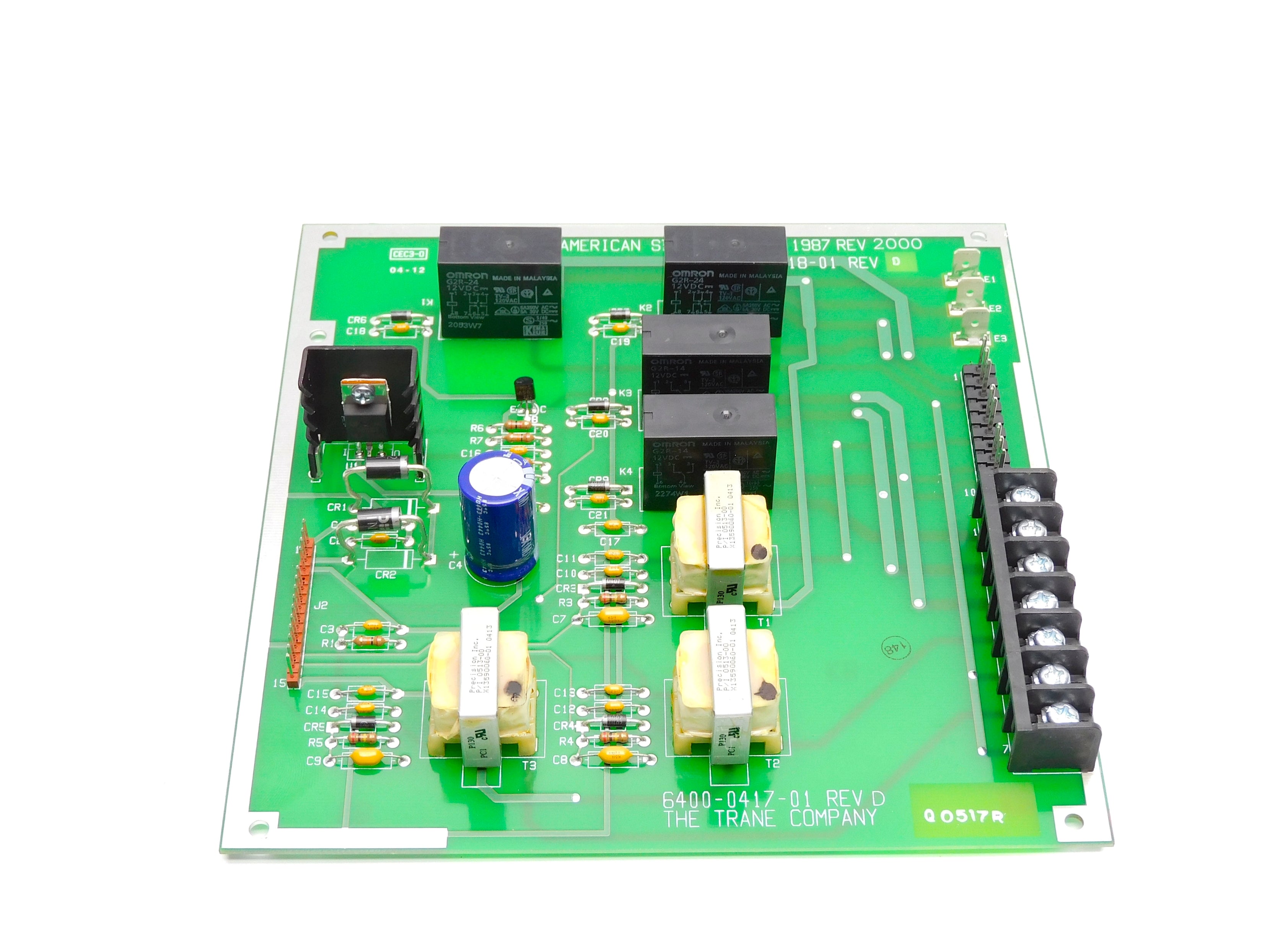 AMERICAN STANDARD 6400-0418-01 6400-0417-01 REV. D NSNP