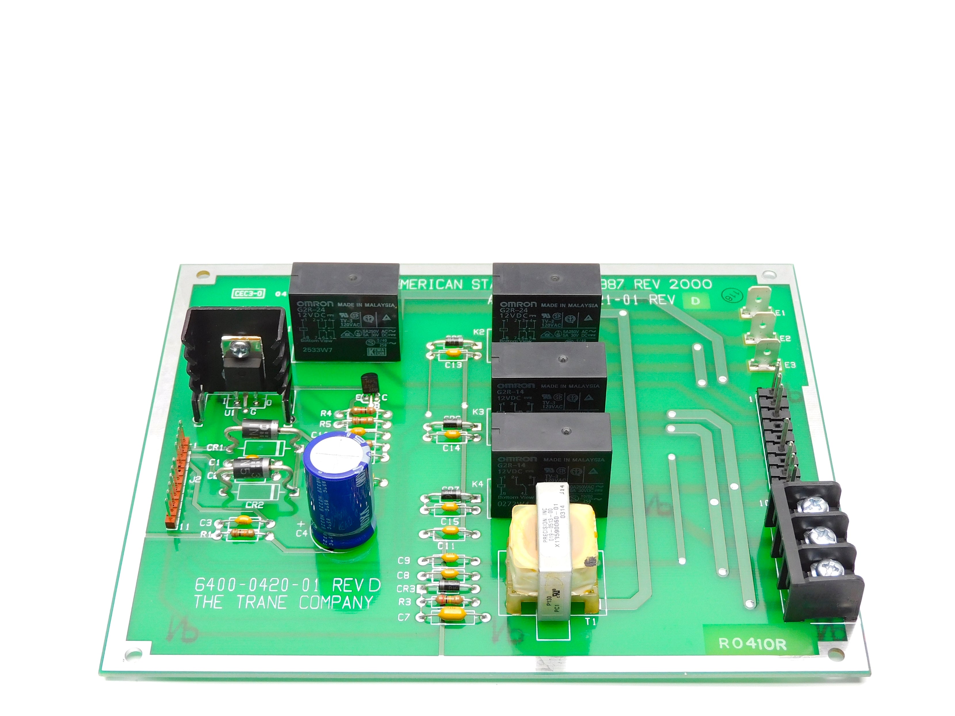 AMERICAN STANDARD 6400-0421-01 6400-0420-01 REV. D NSNP