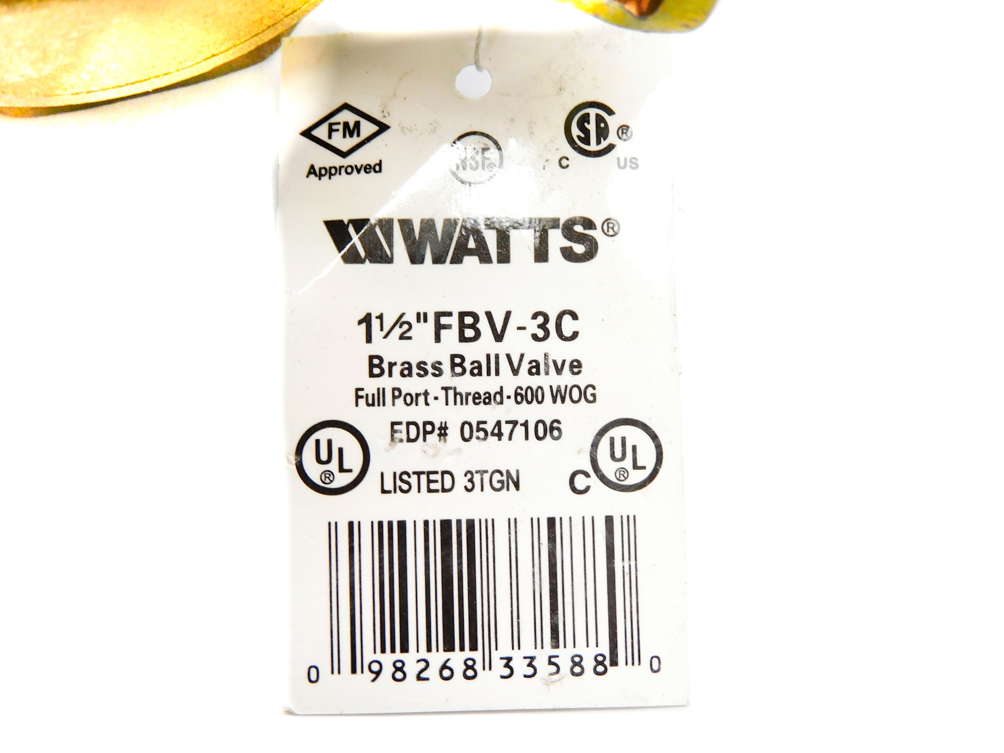 WATTS FBV-3C 400PSI NSNP