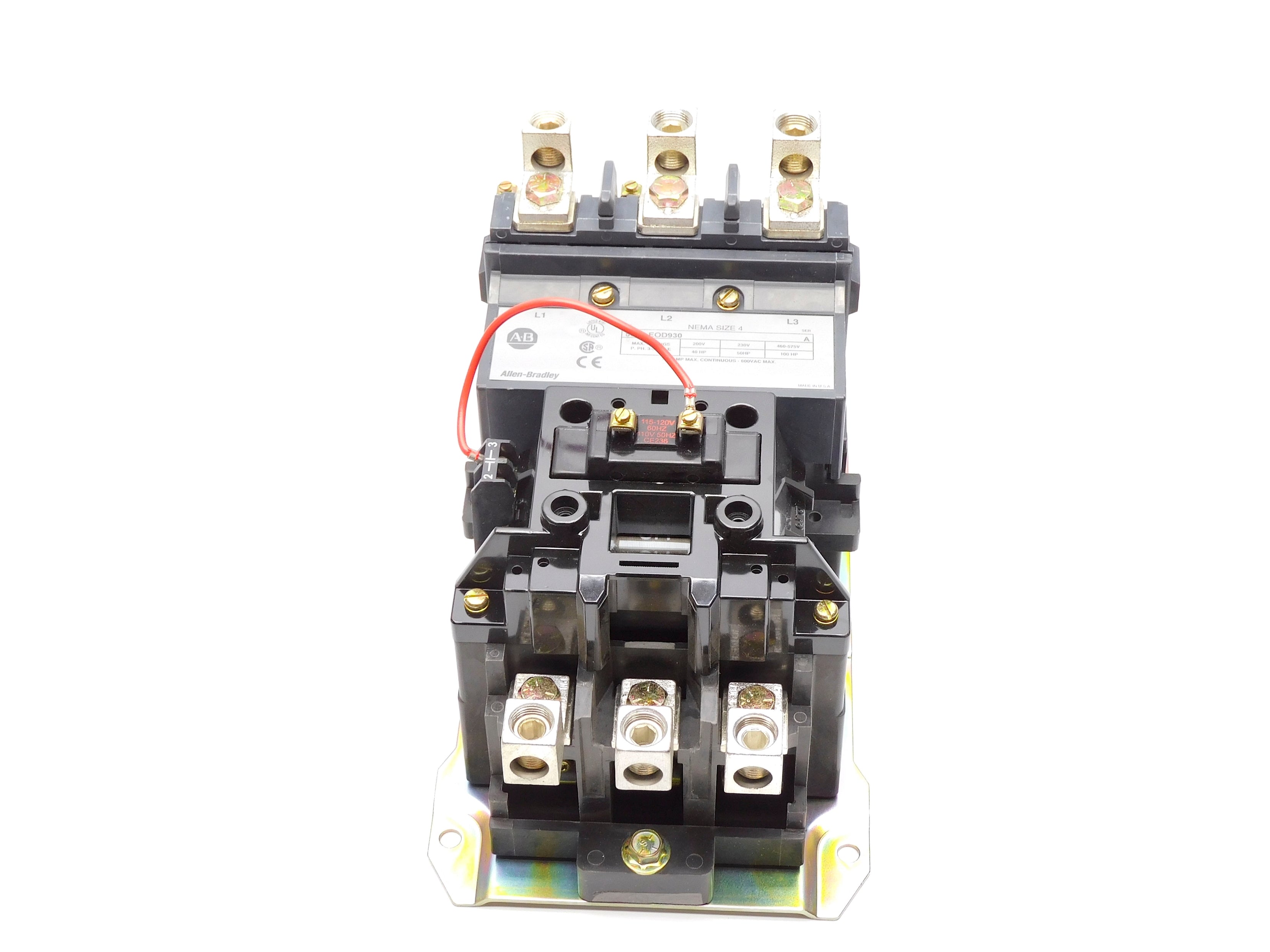 ALLEN BRADLEY 500F-EOD930 SER. A 110/115-120V 135A (BR/WH) NSMP
