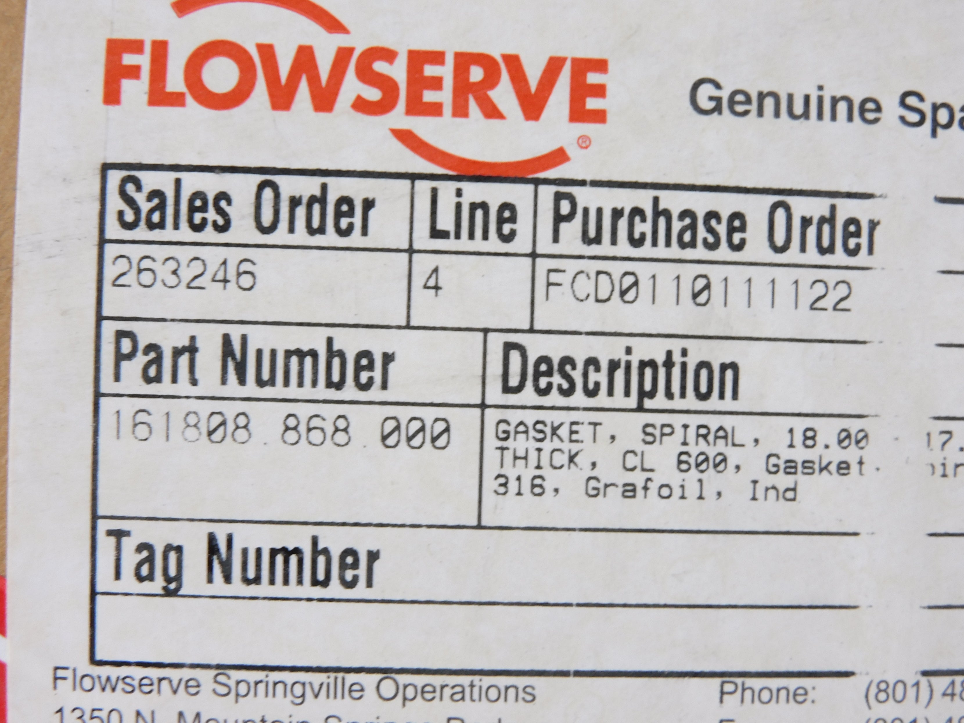 FLOWSERVE 161808.868.000 NSMP