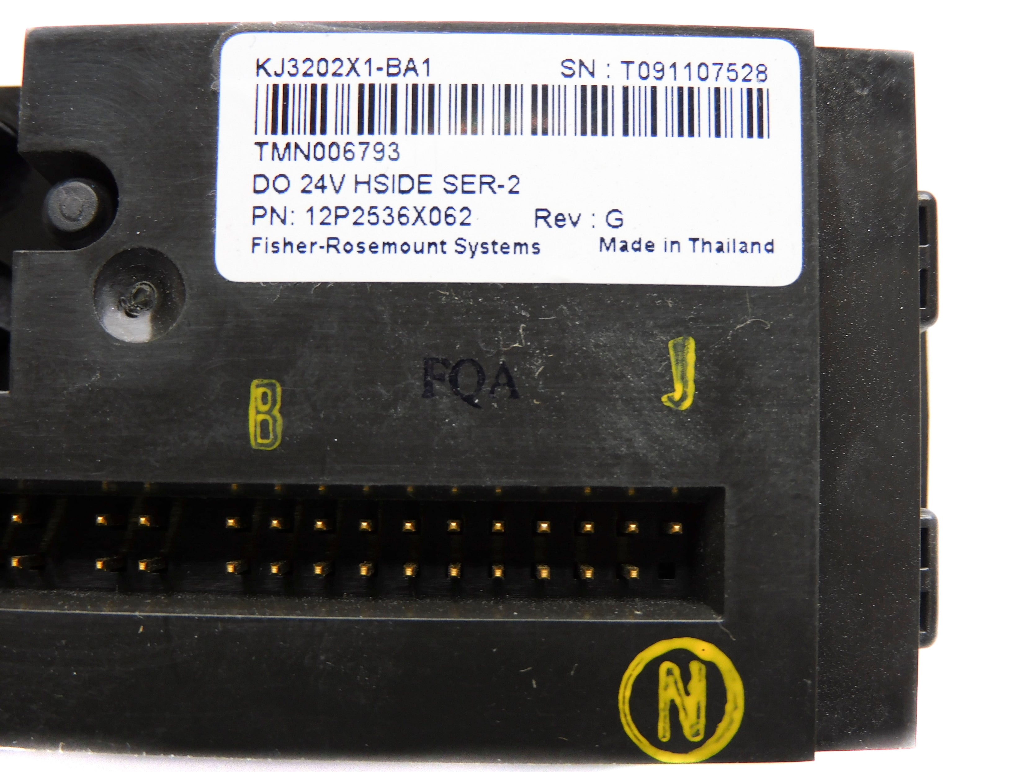 FISHER ROSEMOUNT 12P2536X062 KJ3202X1-BA1 24VDC 3.0A NSNP