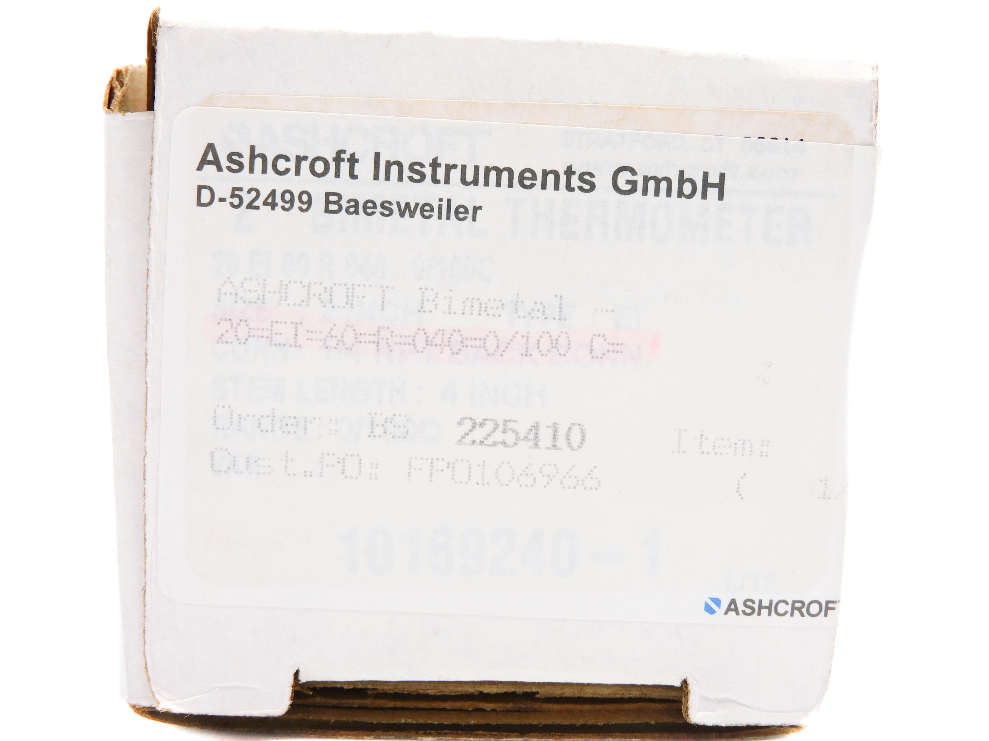ASHCROFT 20EI60R0400-0/100C NSMP