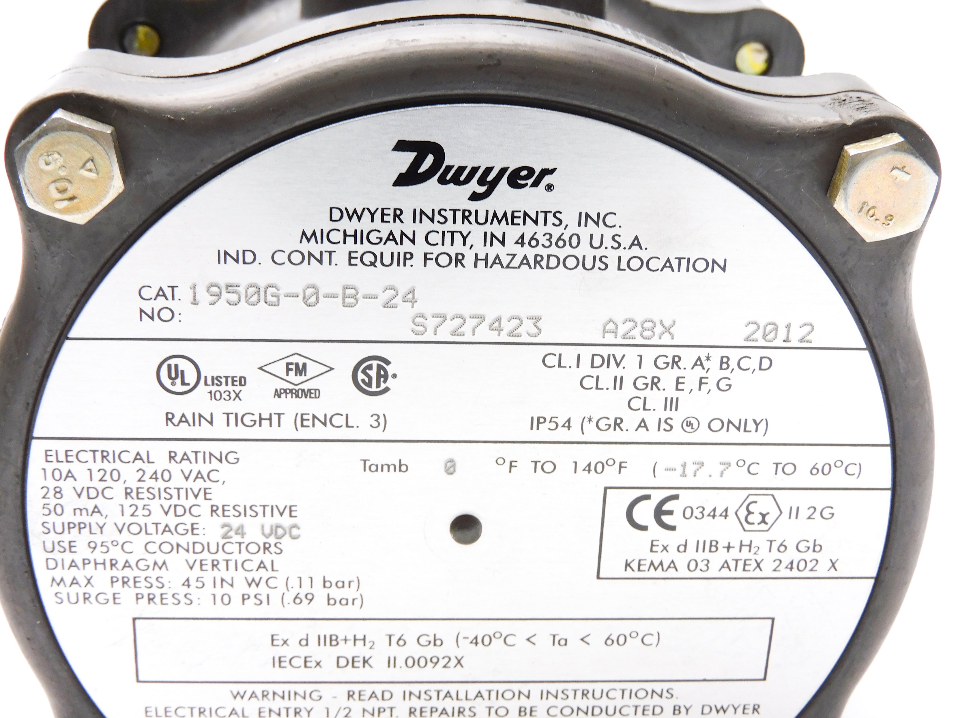 DWYER 1950G-0-B-24 NSMP