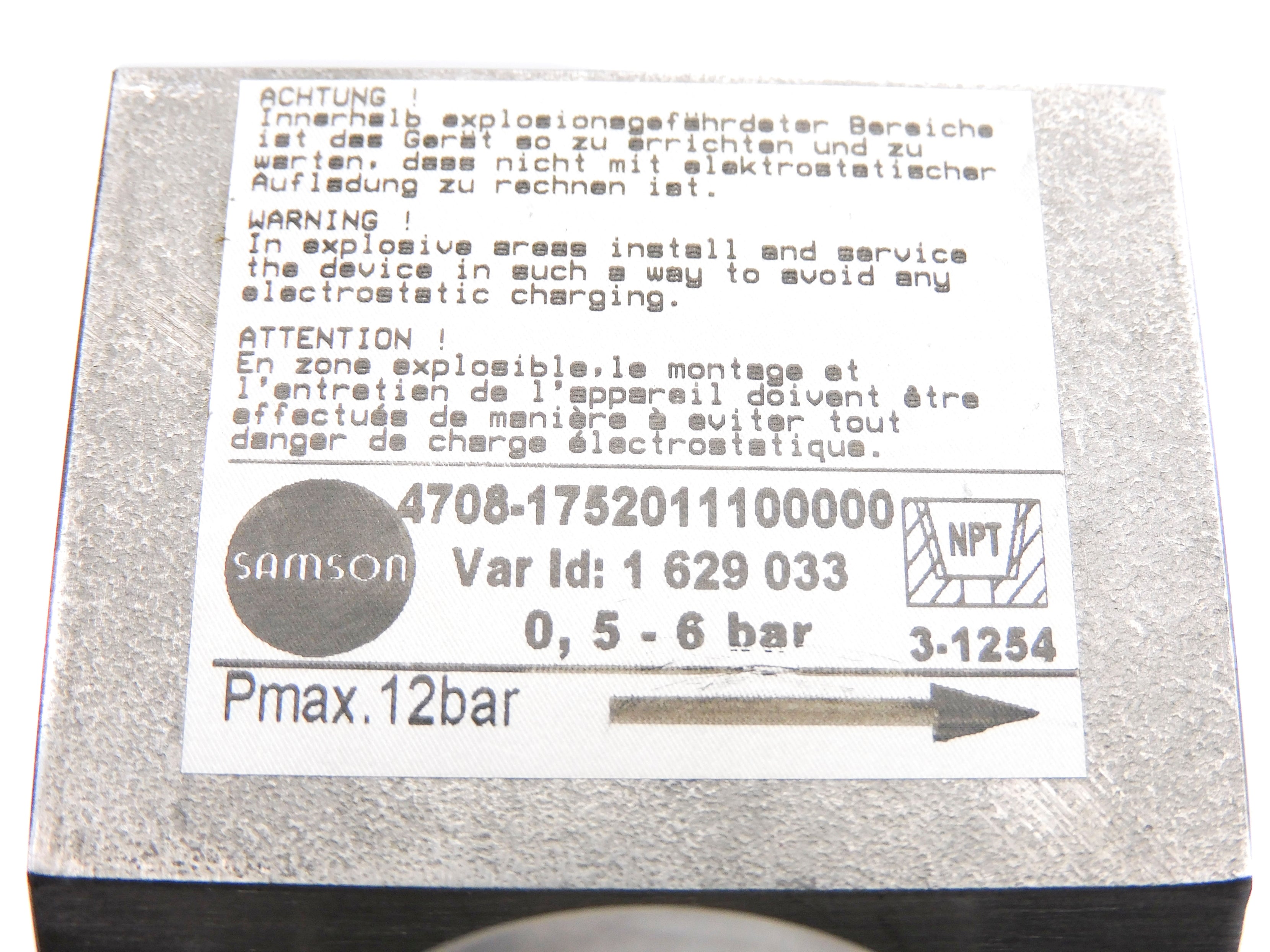 SAMSON 4708-1752011100000 1/2" NSNP