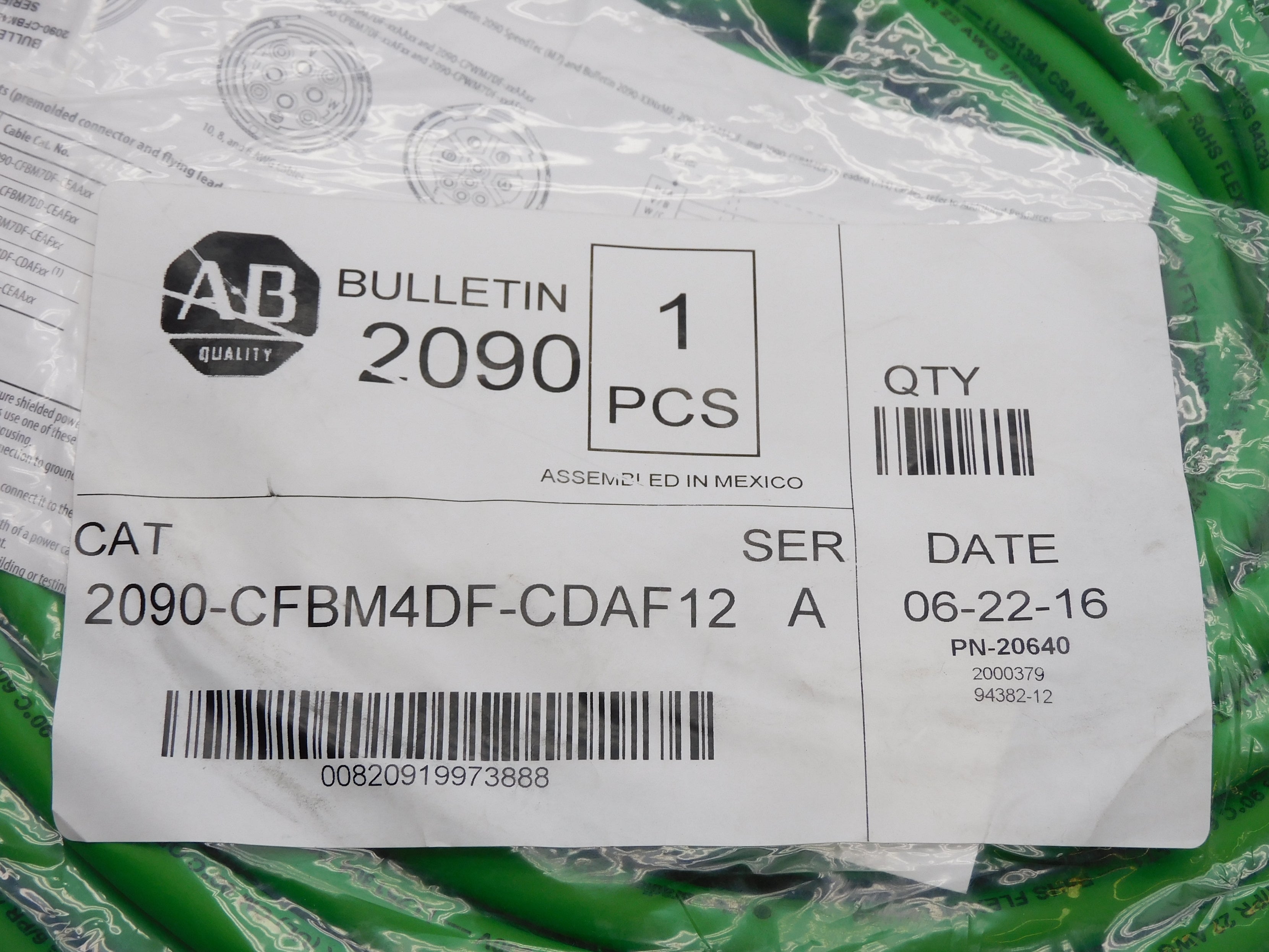 ALLEN BRADLEY 2090-CFBM4DF-CDAF12 SER. A NSMP