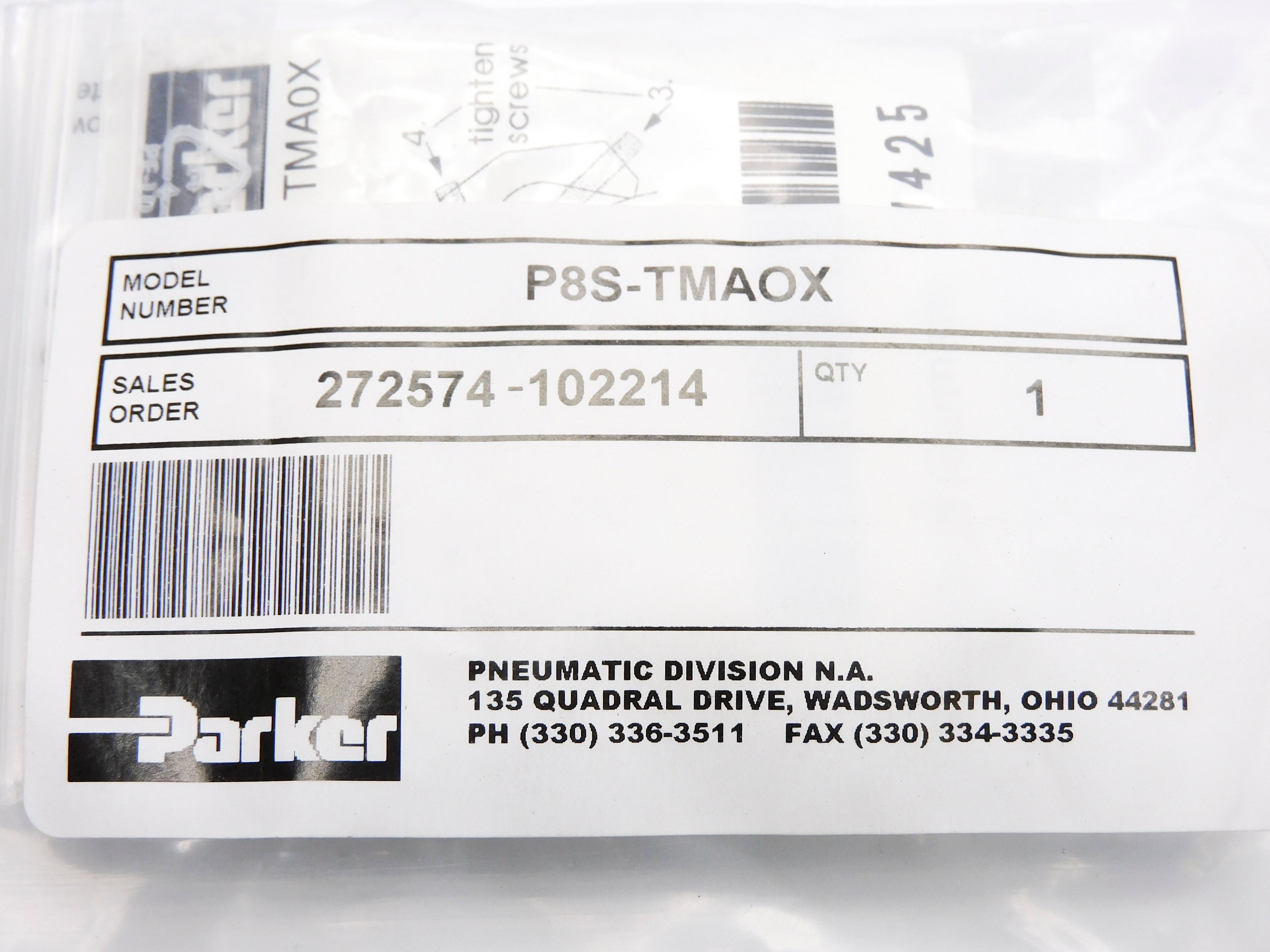 PARKER P8S-TMAOX NSMP